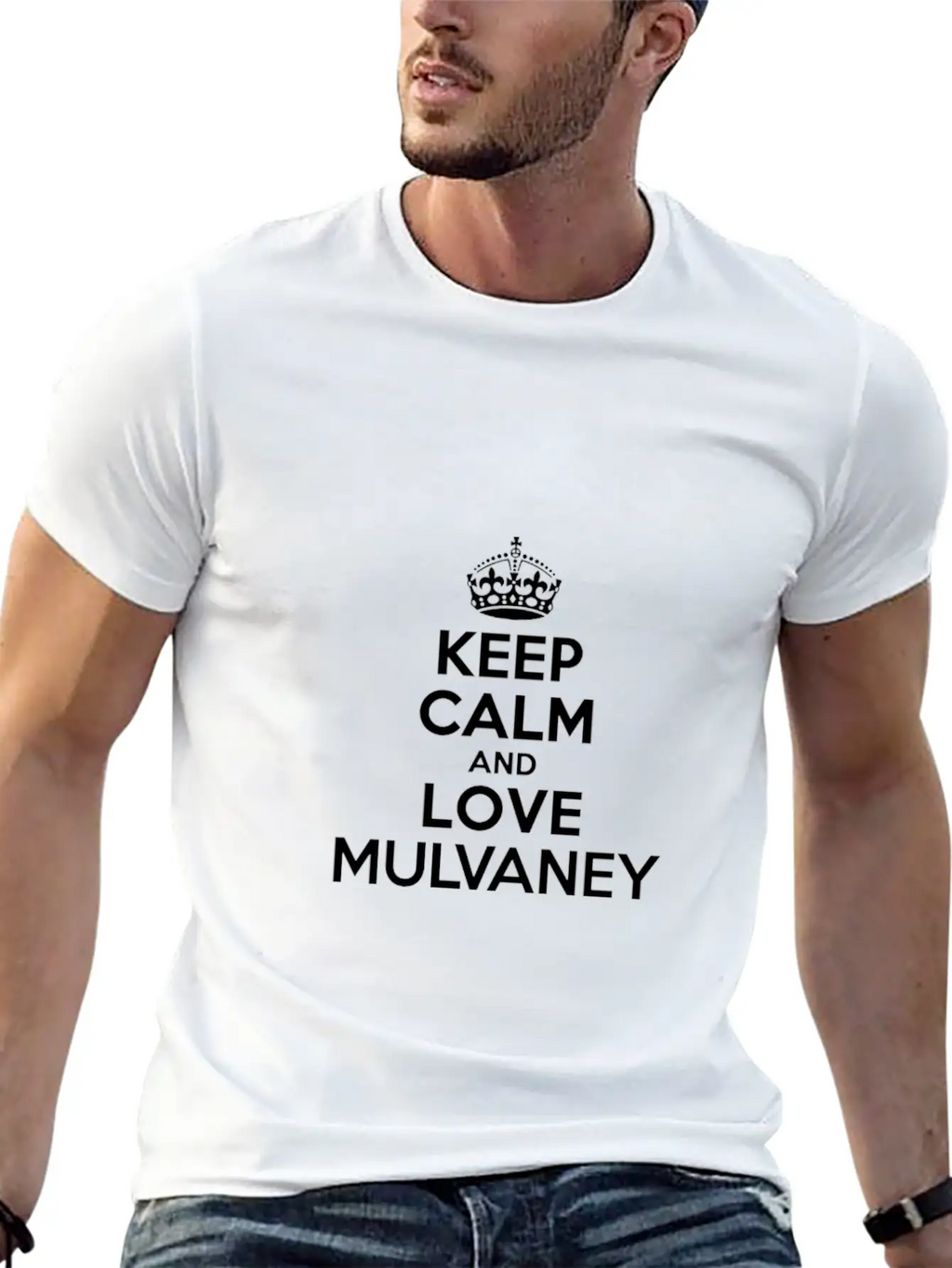 Keep Calm And Love Mulvaney Classic Cotton Tee – Unisex Comfort For Any Season