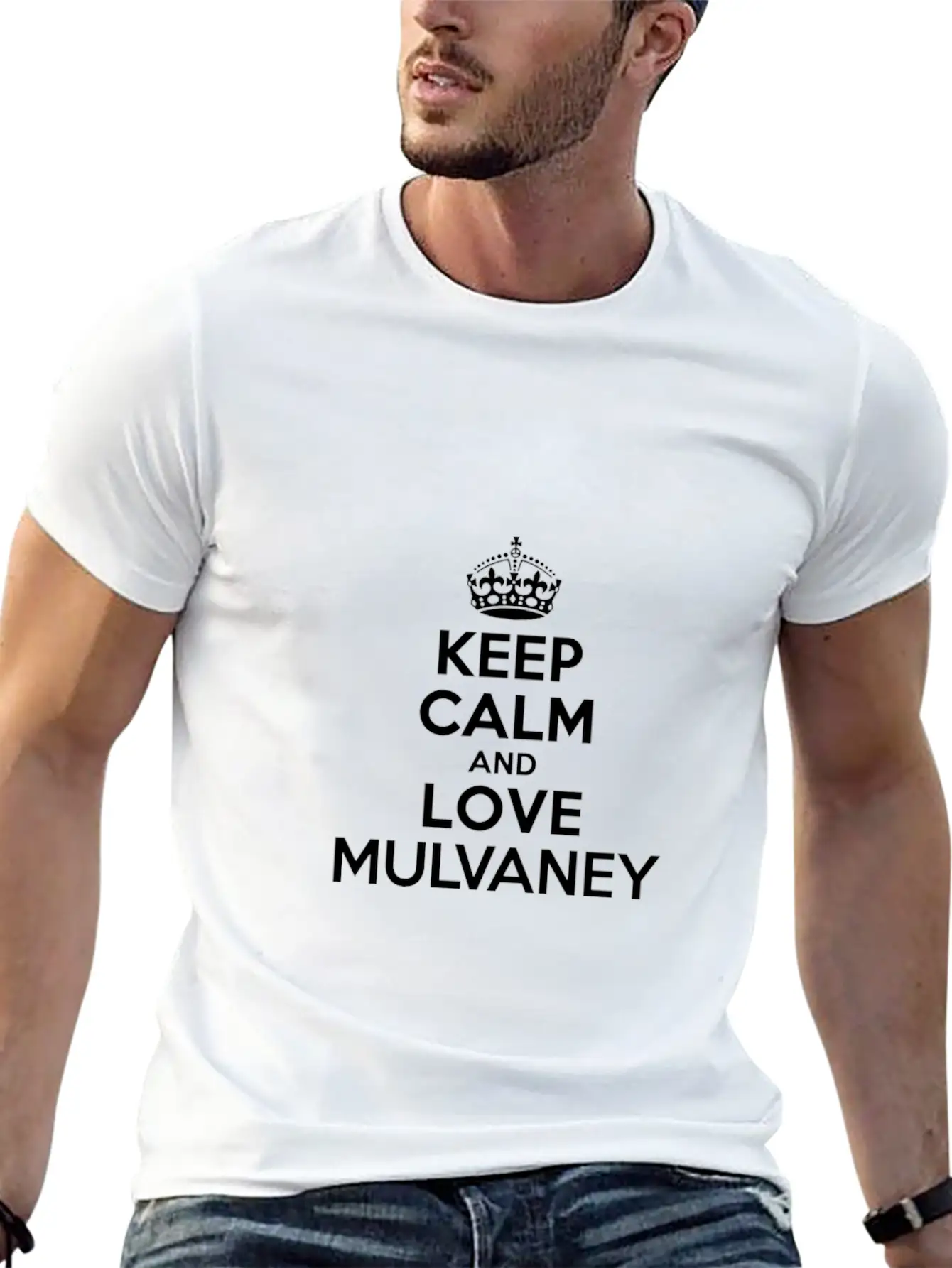 Keep Calm And Love Mulvaney Classic Cotton Tee – Unisex Comfort For Any Season