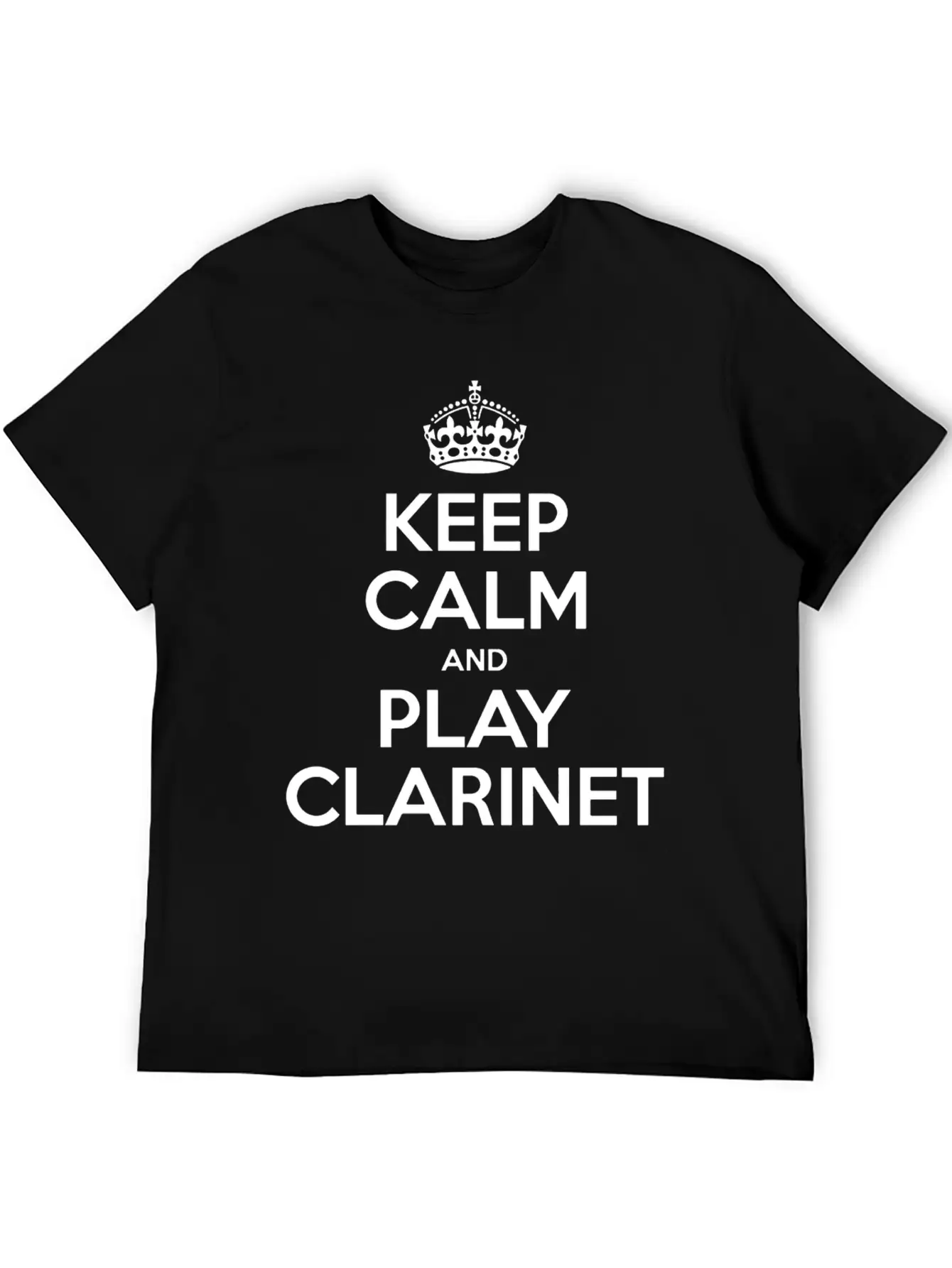 Keep Calm And Play Clarinet Essential Cotton Tee For Daily Outfits – Unisex Style