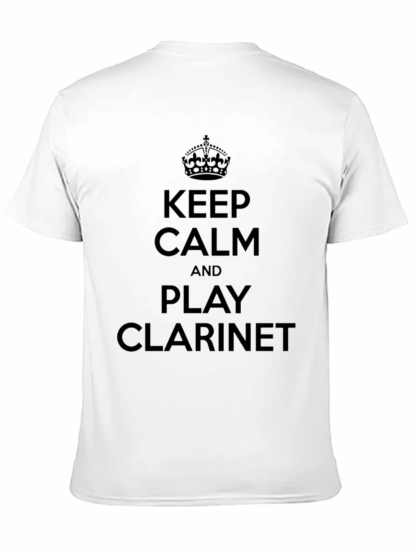 Keep Calm And Play Clarinet Essential Cotton Tee For Daily Outfits – Unisex Style
