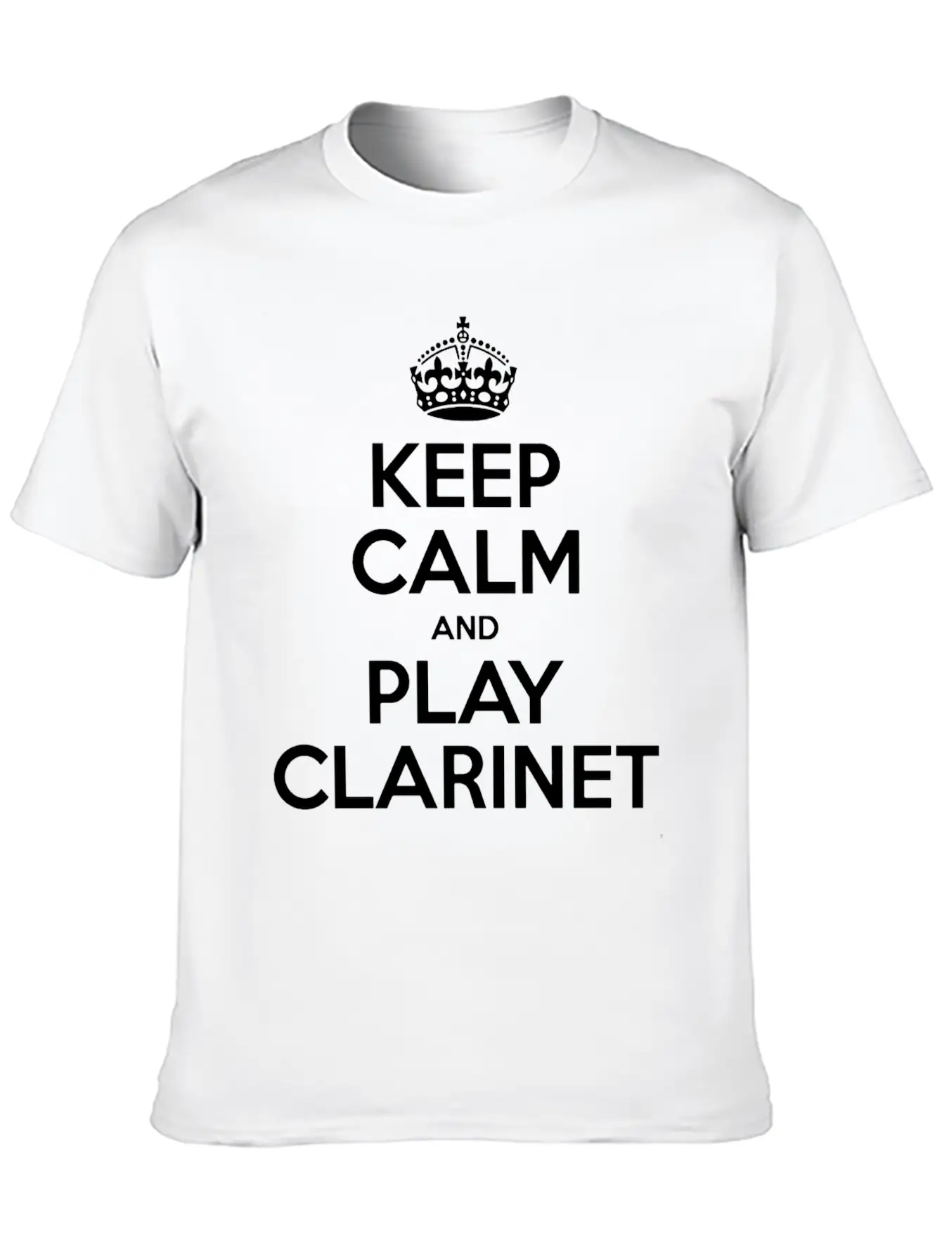 Keep Calm And Play Clarinet Essential Cotton Tee For Daily Outfits – Unisex Style