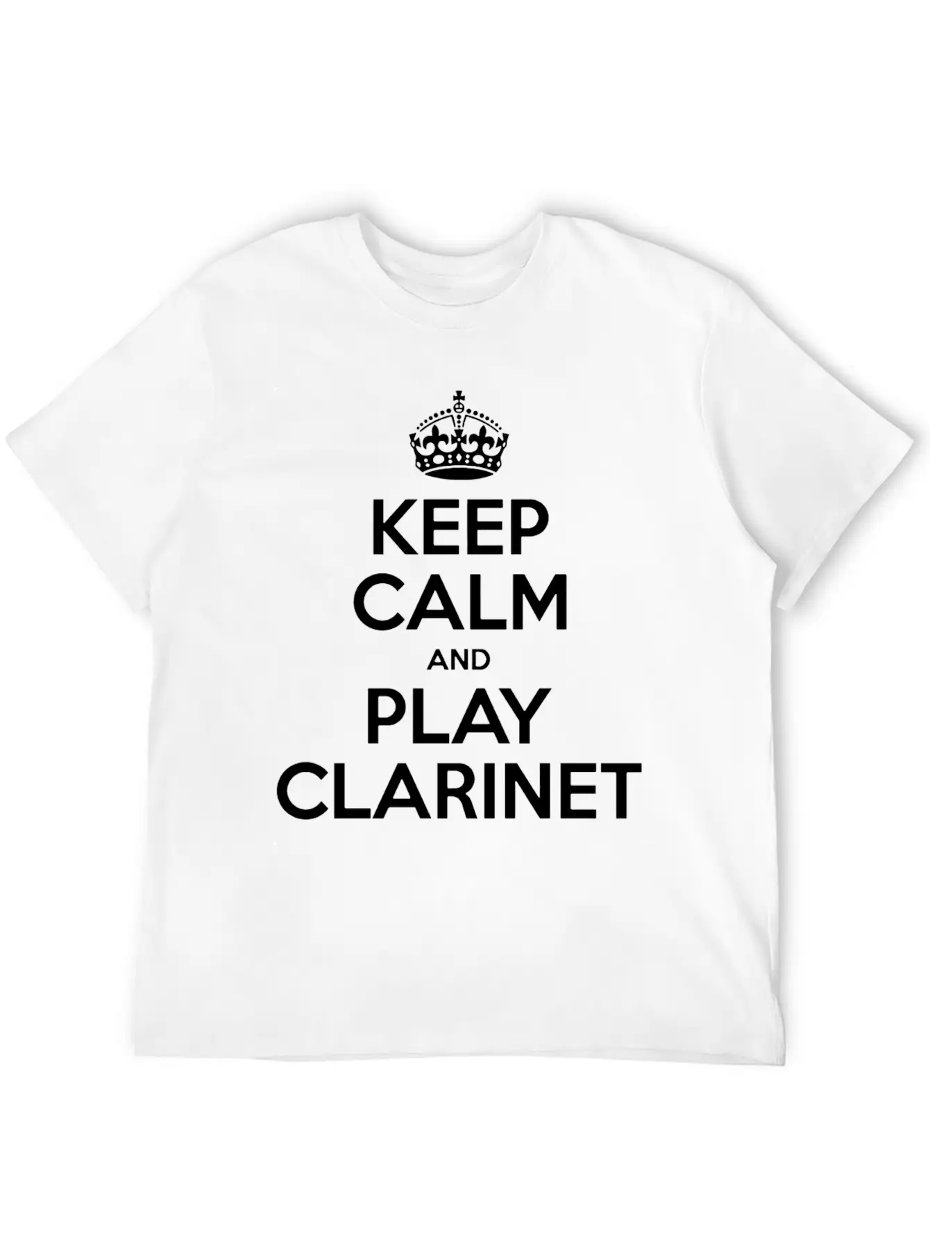 Keep Calm And Play Clarinet Essential Cotton Tee For Daily Outfits – Unisex Style