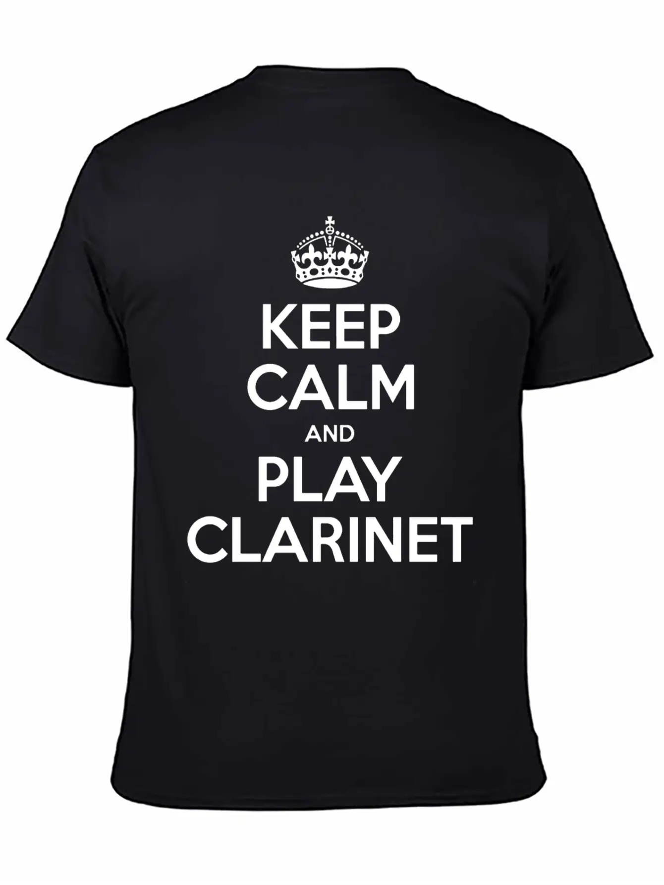 Keep Calm And Play Clarinet Essential Cotton Tee For Daily Outfits – Unisex Style