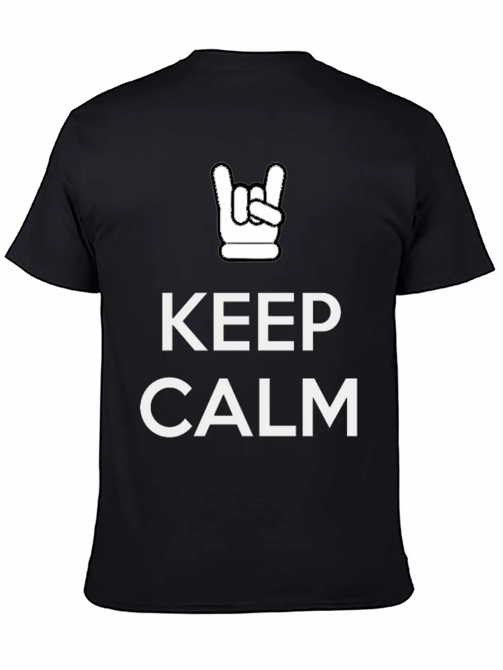 Keep Calm And Rock On Stylish Everyday T-Shirt – Unisex Basic Cotton Tee