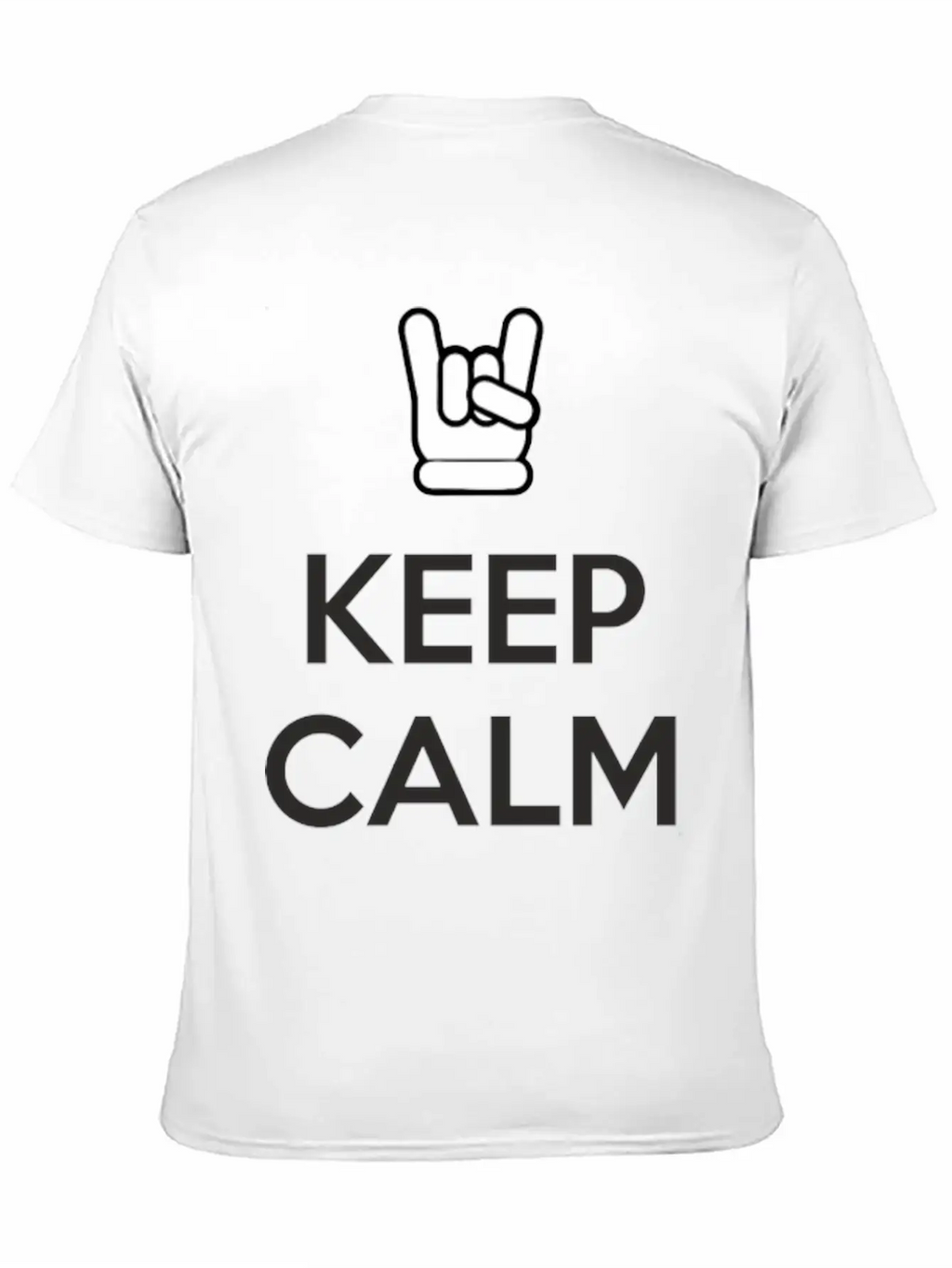 Keep Calm And Rock On Stylish Everyday T-Shirt – Unisex Basic Cotton Tee