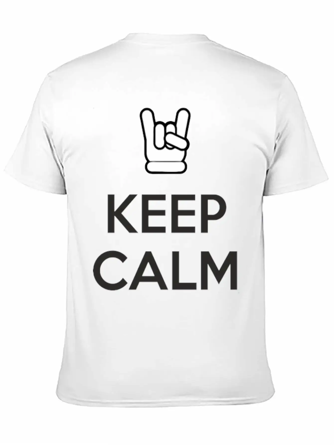 Keep Calm And Rock On Stylish Everyday T-Shirt – Unisex Basic Cotton Tee