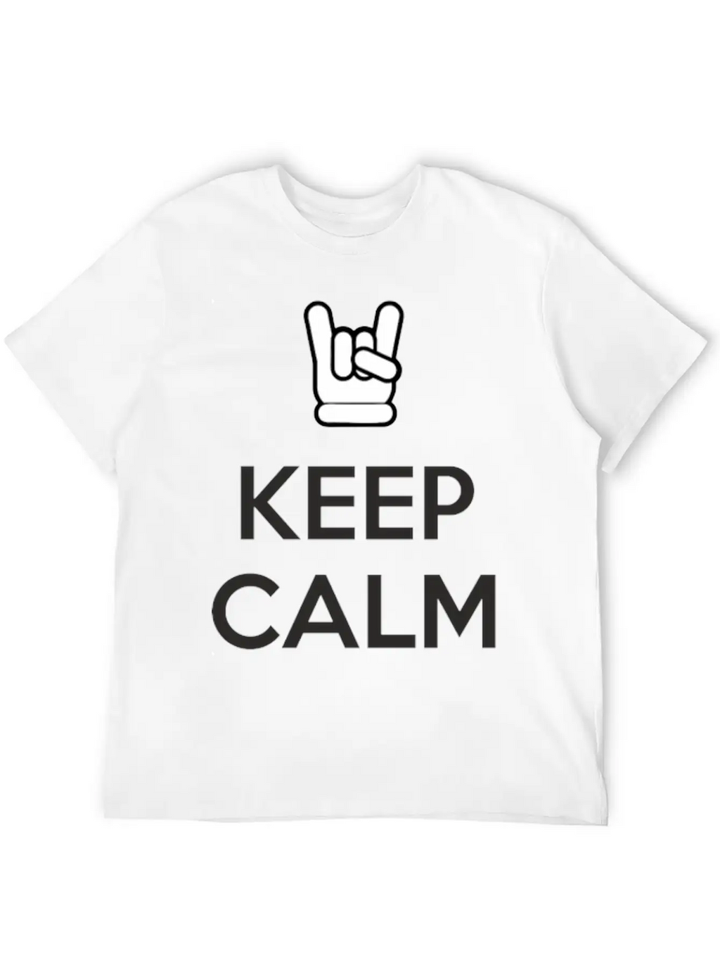 Keep Calm And Rock On Stylish Everyday T-Shirt – Unisex Basic Cotton Tee