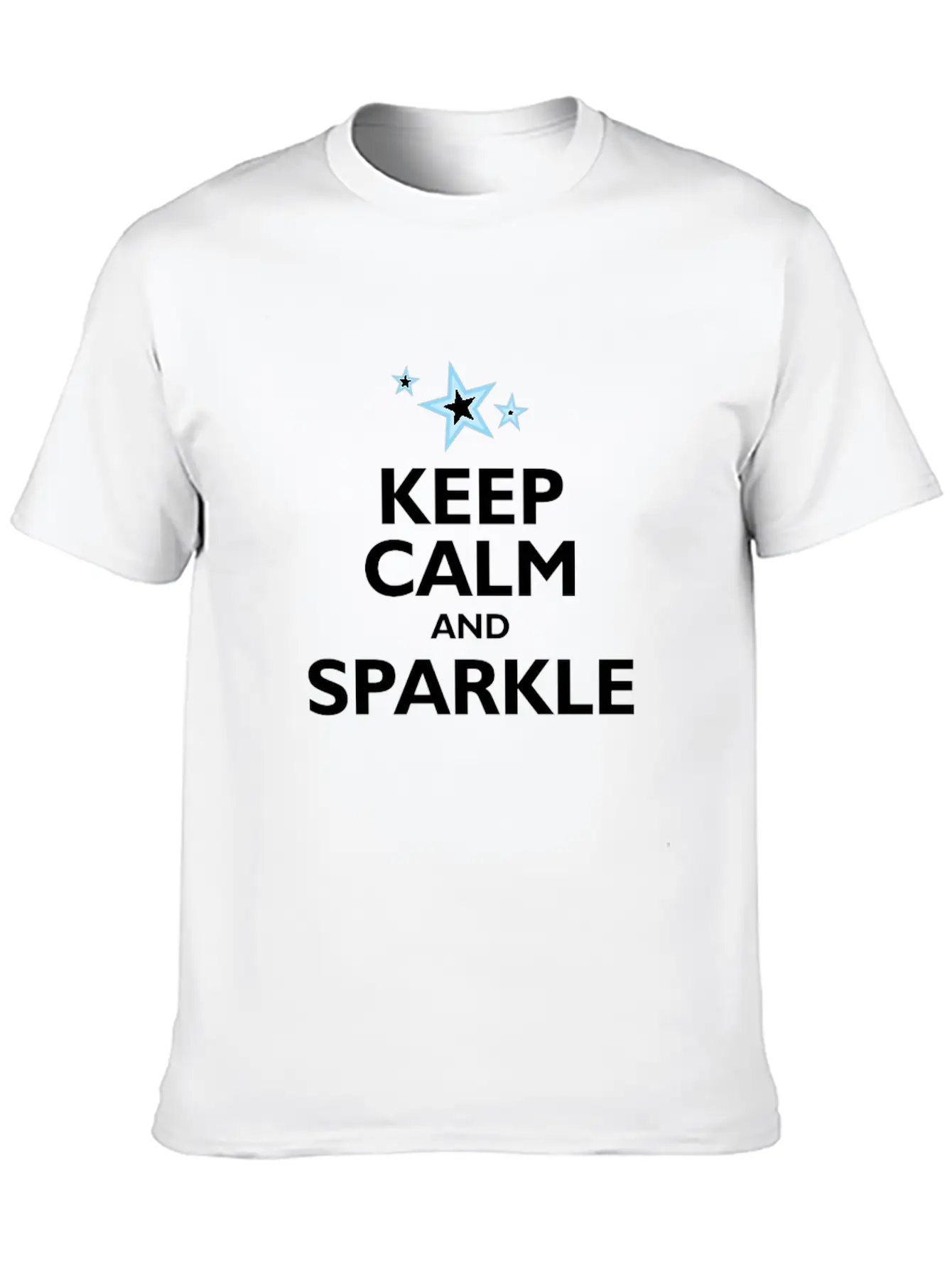 Keep Calm And Sparkle Classic Cotton Tee – Unisex Comfort For Any Season