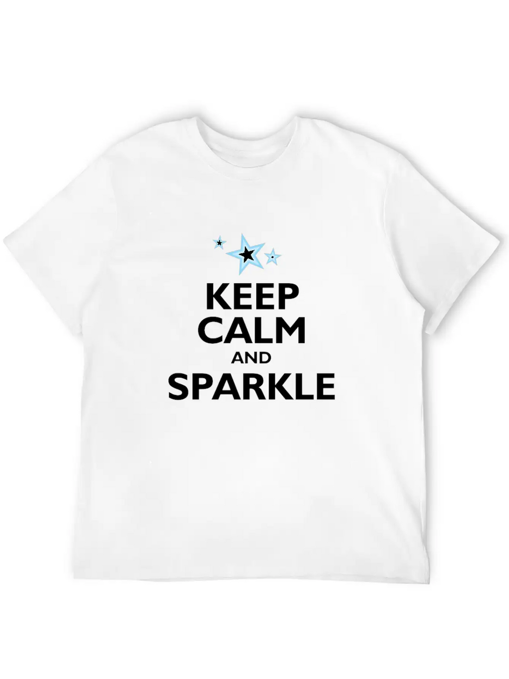 Keep Calm And Sparkle Classic Cotton Tee – Unisex Comfort For Any Season