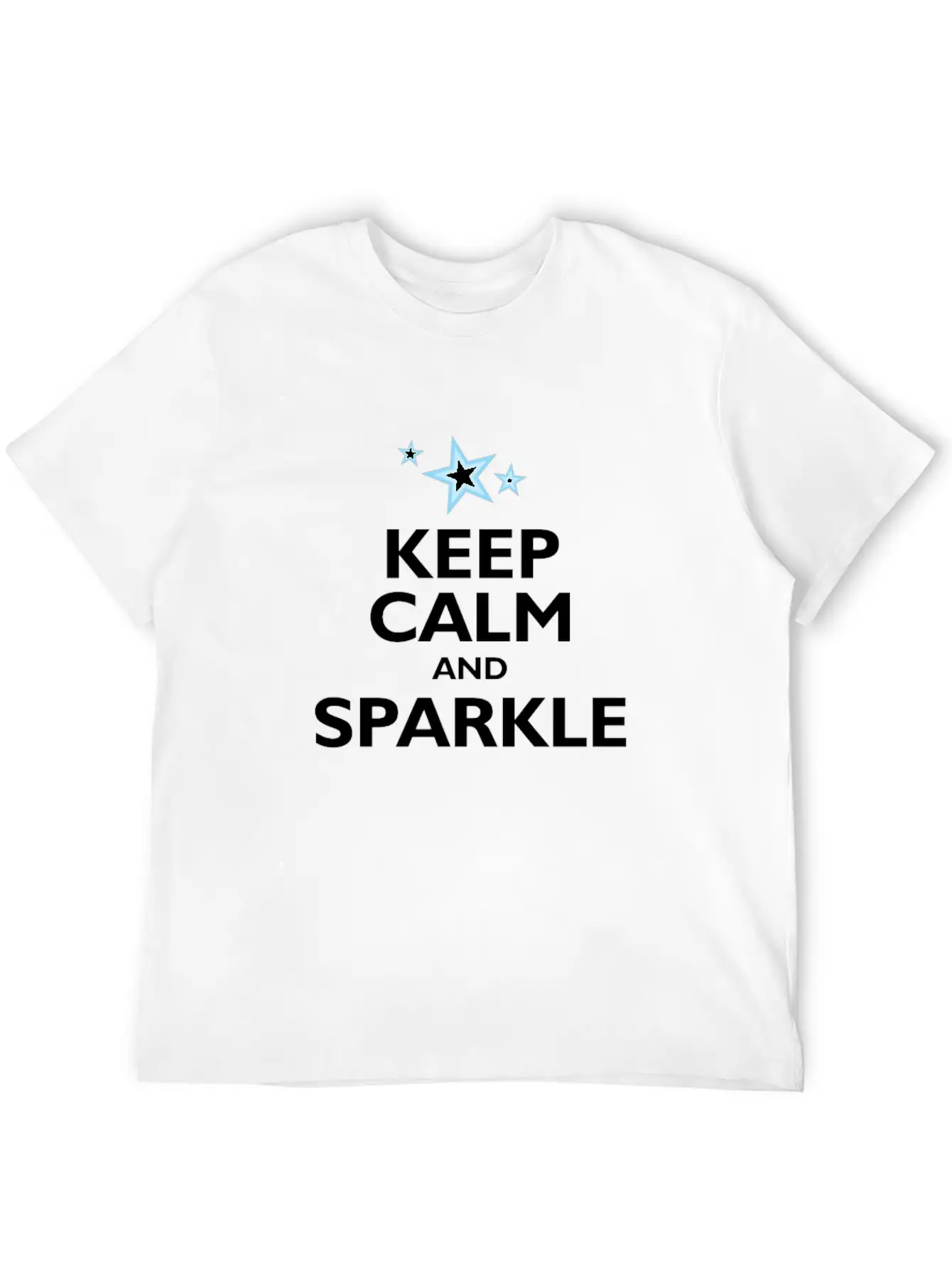 Keep Calm And Sparkle Classic Cotton Tee – Unisex Comfort For Any Season