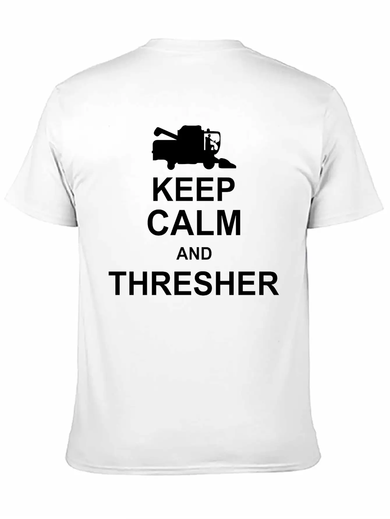Keep Calm And Thresher Kg10 Essential Cotton Tee For Daily Outfits – Unisex Style