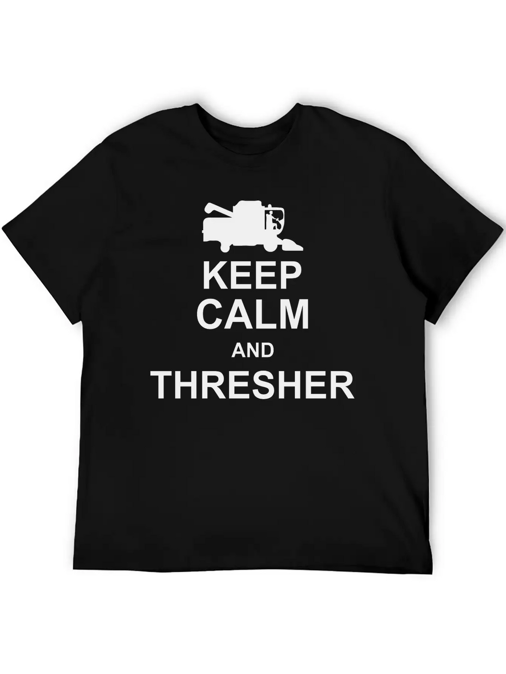 Keep Calm And Thresher Kg10 Essential Cotton Tee For Daily Outfits – Unisex Style
