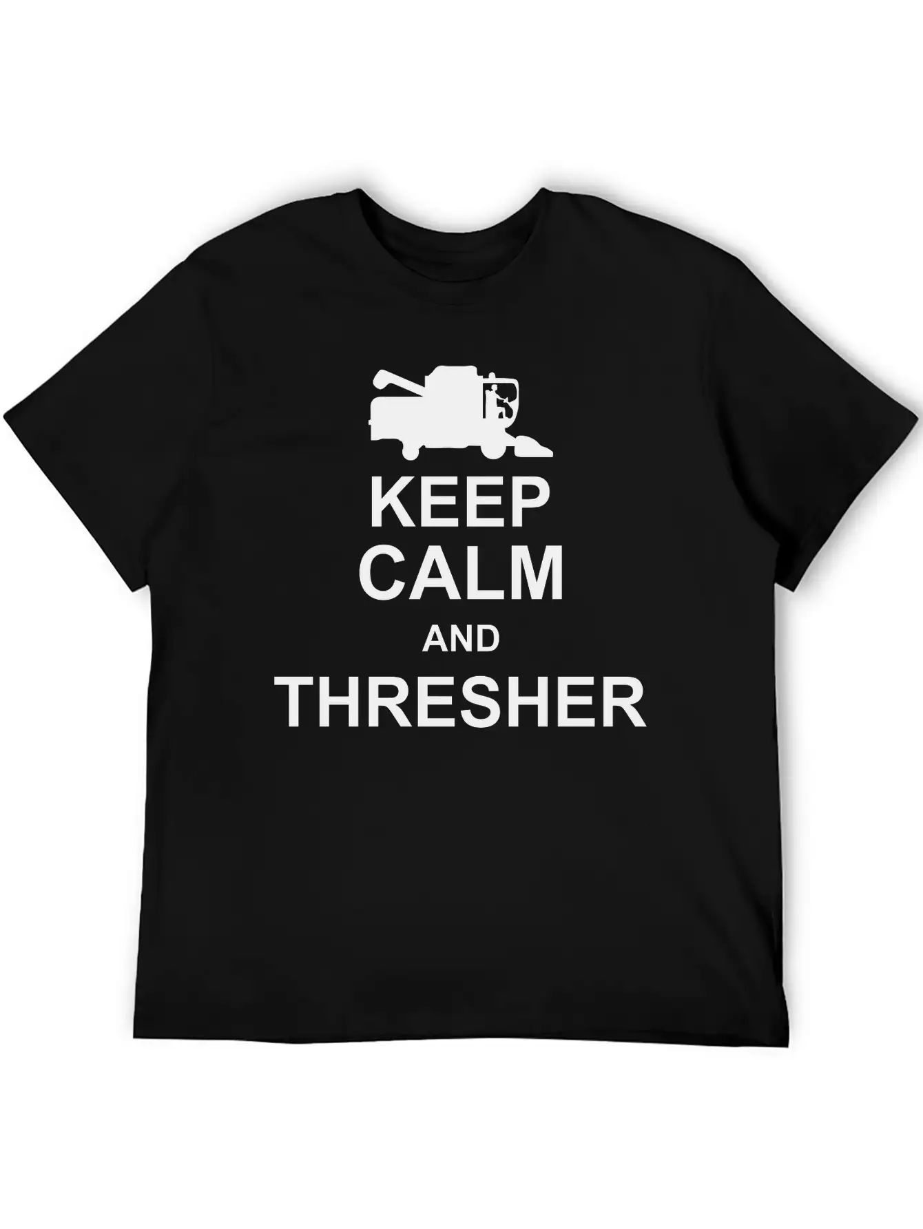 Keep Calm And Thresher Kg10 Essential Cotton Tee For Daily Outfits – Unisex Style