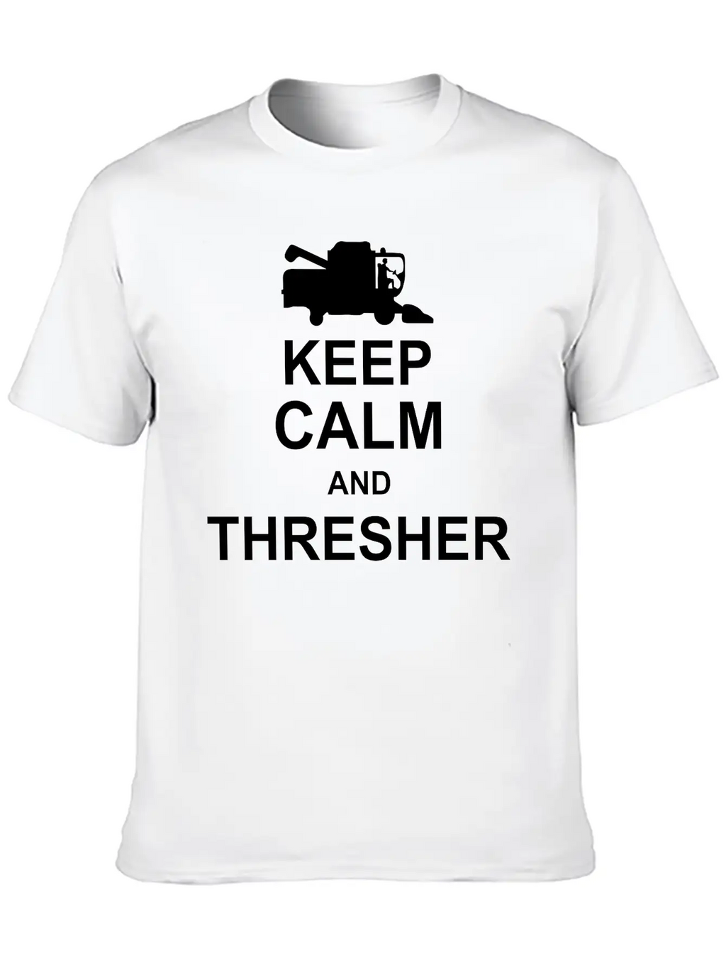 Keep Calm And Thresher Kg10 Essential Cotton Tee For Daily Outfits – Unisex Style