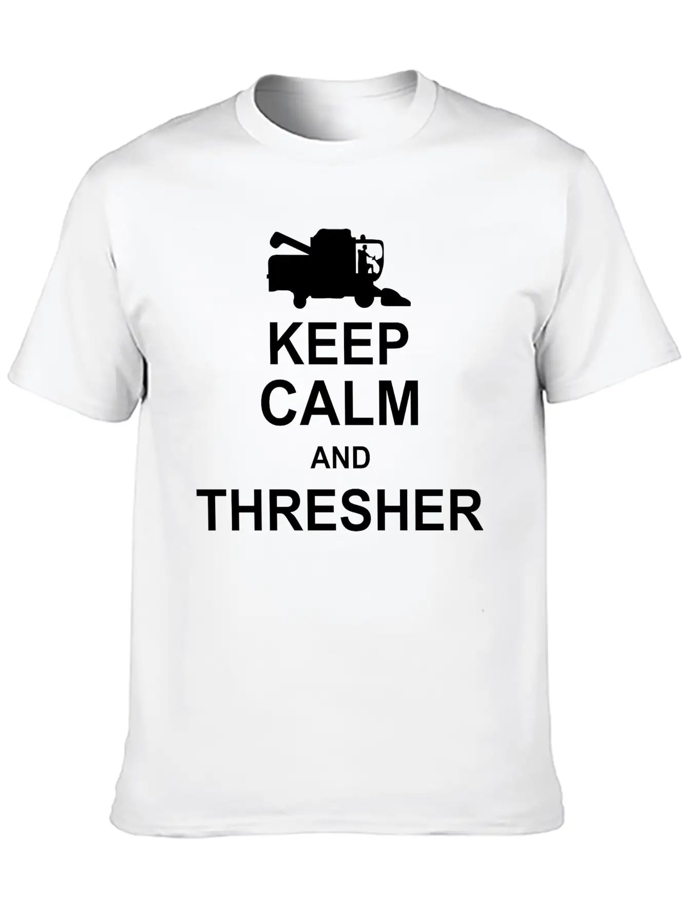 Keep Calm And Thresher Kg10 Essential Cotton Tee For Daily Outfits – Unisex Style