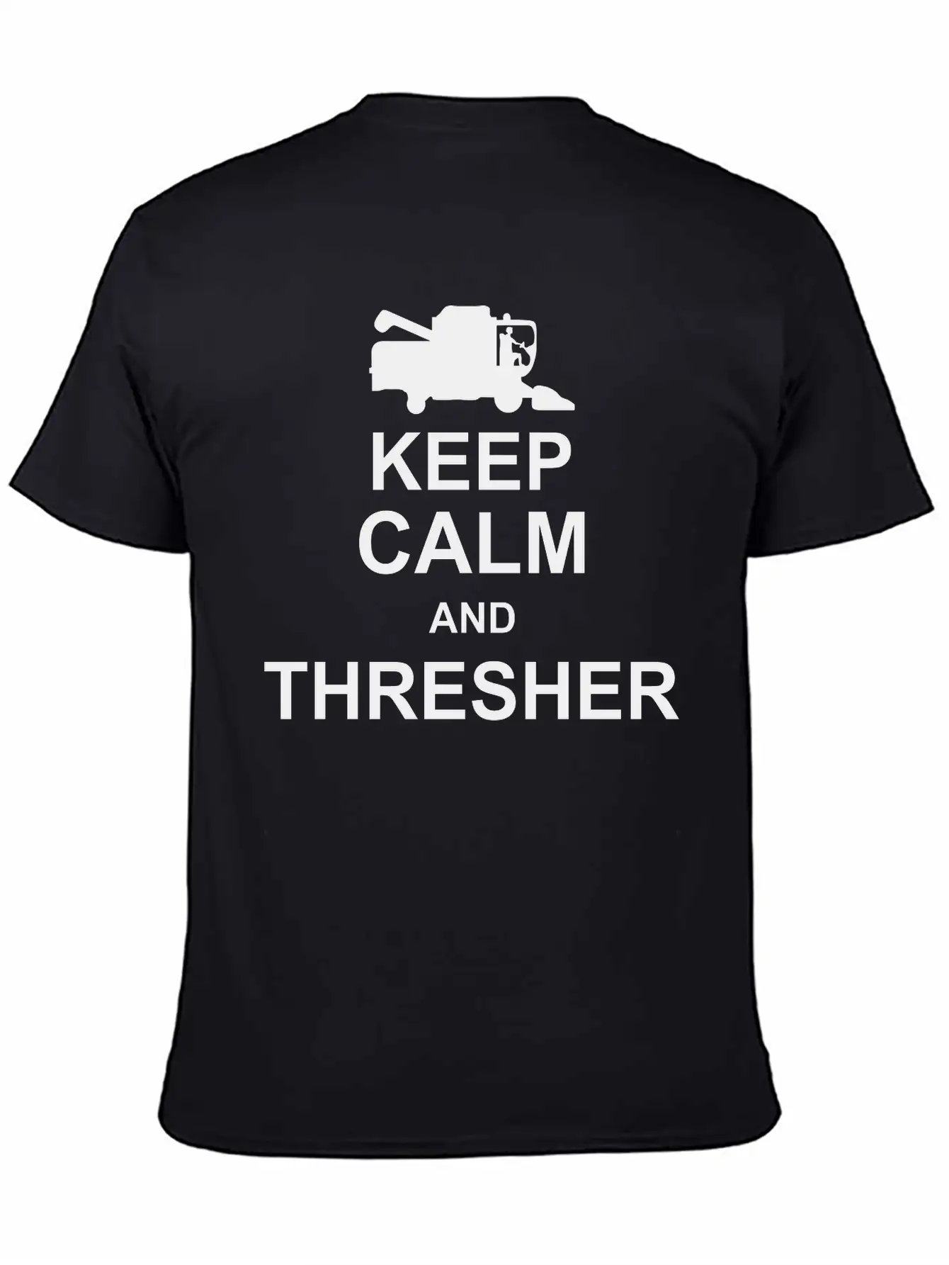 Keep Calm And Thresher Kg10 Essential Cotton Tee For Daily Outfits – Unisex Style