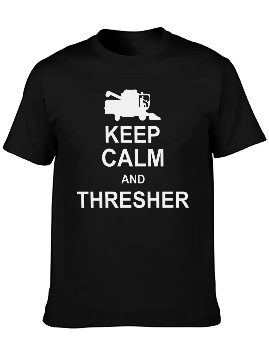 Keep Calm And Thresher Kg10 Essential Cotton Tee For Daily Outfits – Unisex Style