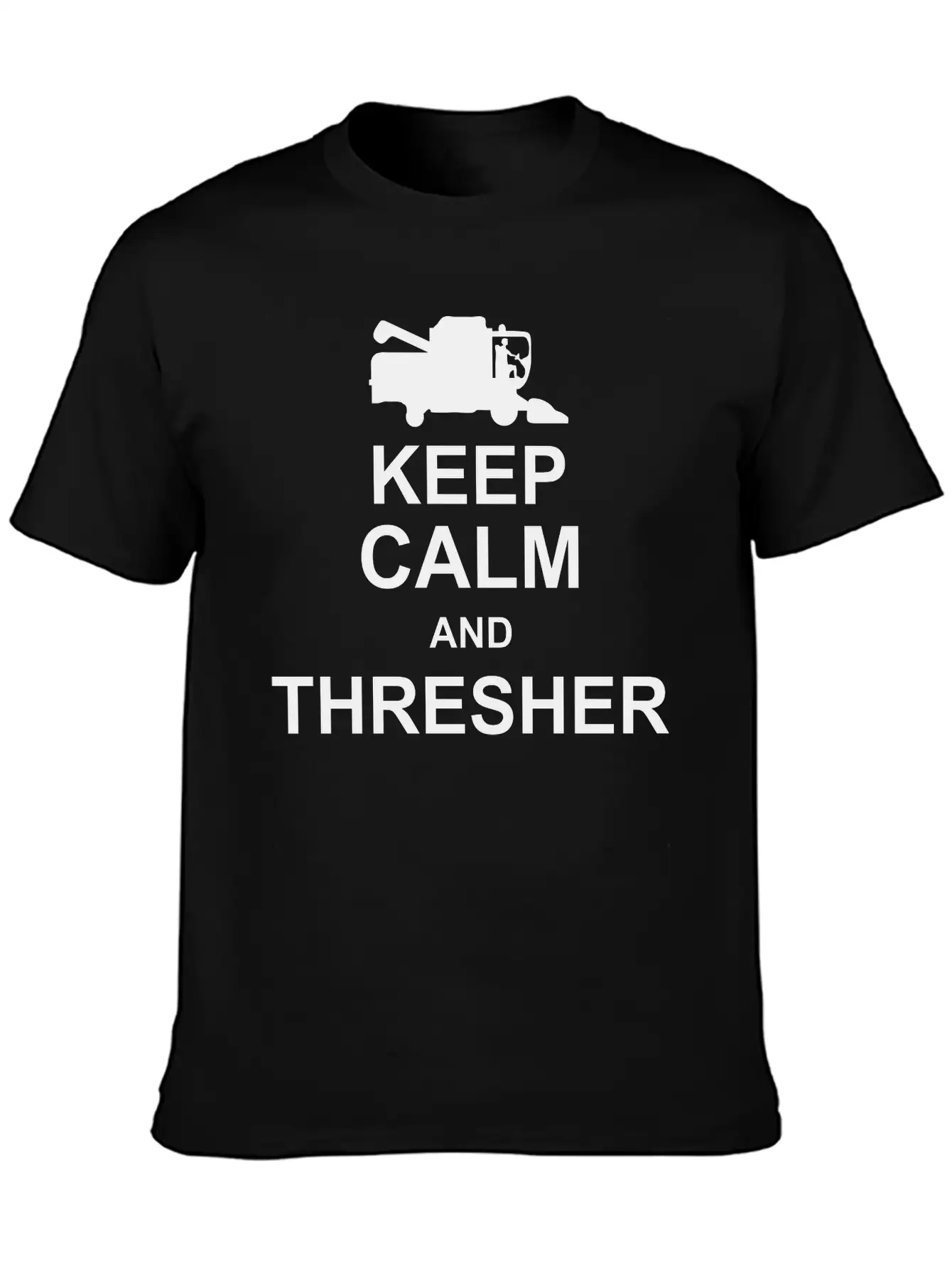 Keep Calm And Thresher Kg10 Essential Cotton Tee For Daily Outfits – Unisex Style