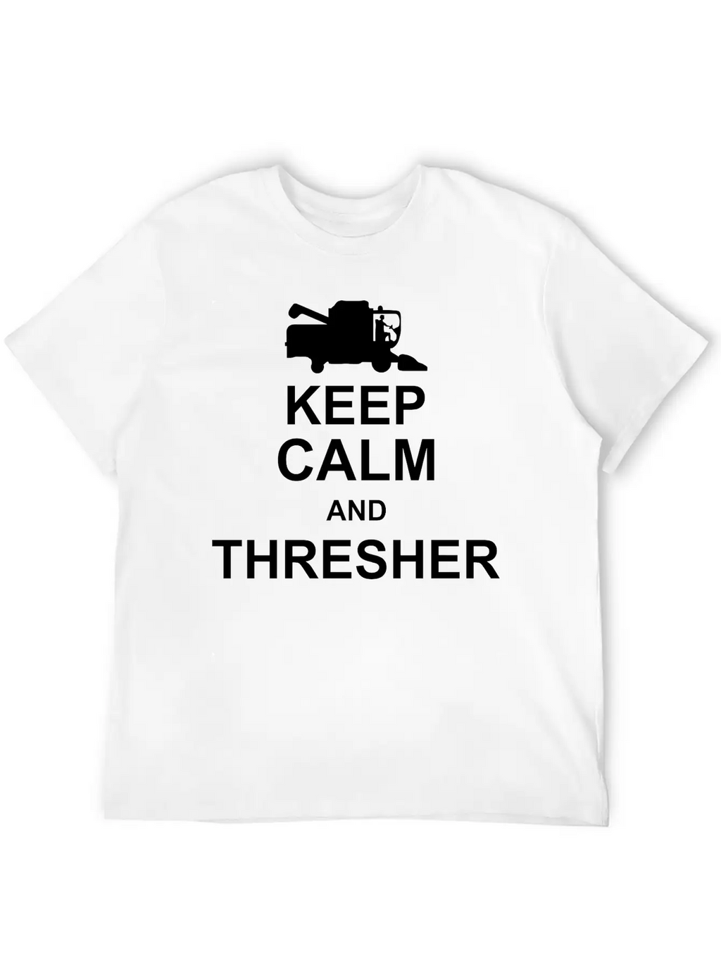 Keep Calm And Thresher Kg10 Essential Cotton Tee For Daily Outfits – Unisex Style