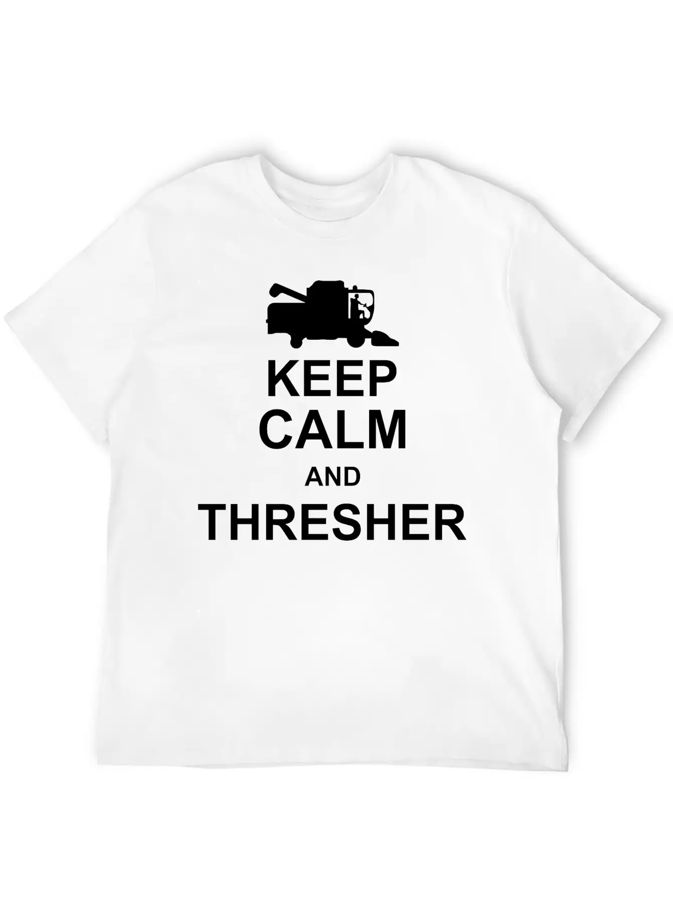 Keep Calm And Thresher Kg10 Essential Cotton Tee For Daily Outfits – Unisex Style