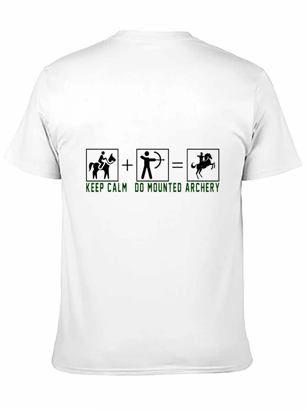 Keep Calm Do Mounted Archery - Black Classic Cotton Tee – Unisex Comfort For Any Season