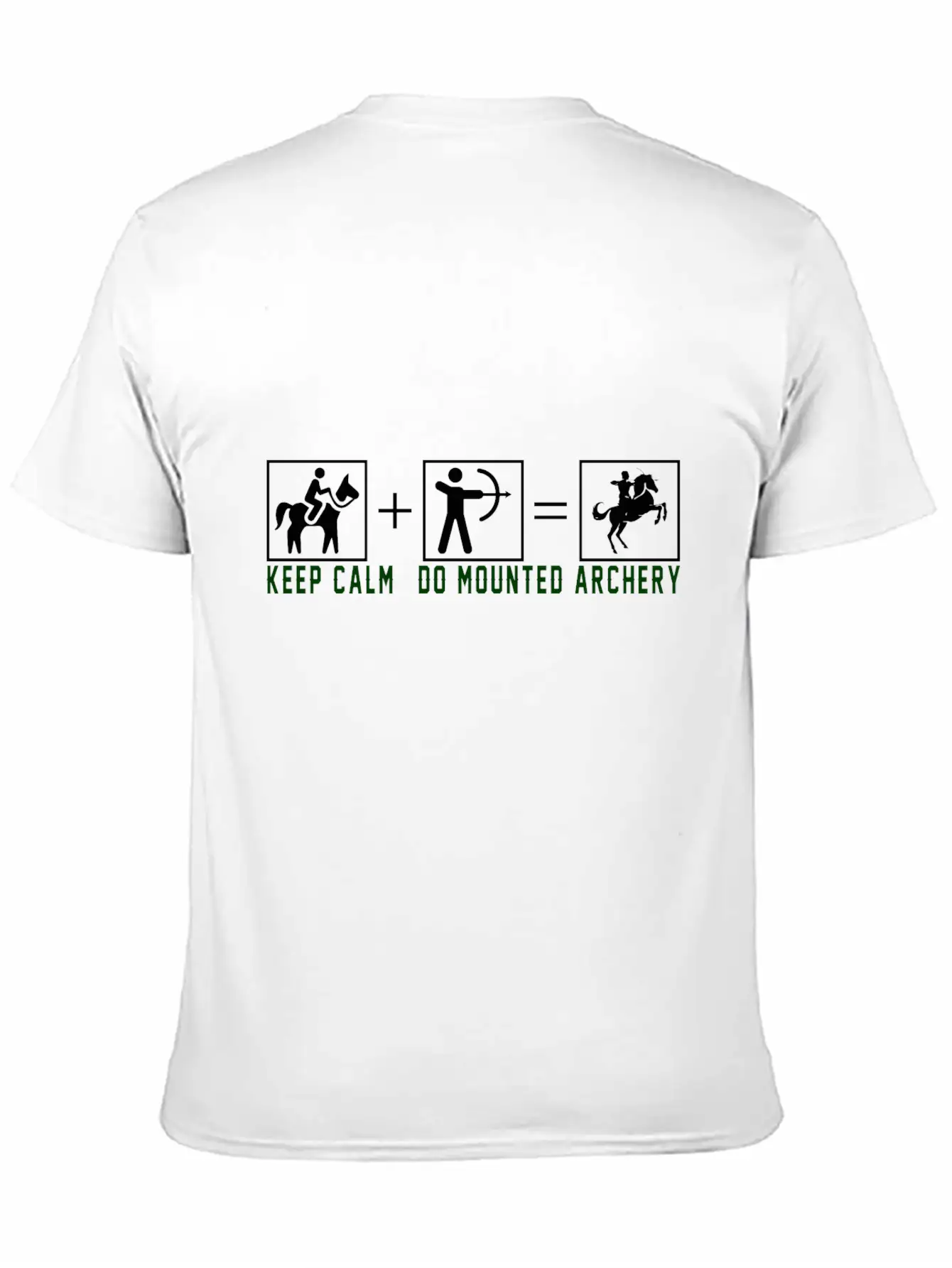 Keep Calm Do Mounted Archery - Black Classic Cotton Tee – Unisex Comfort For Any Season