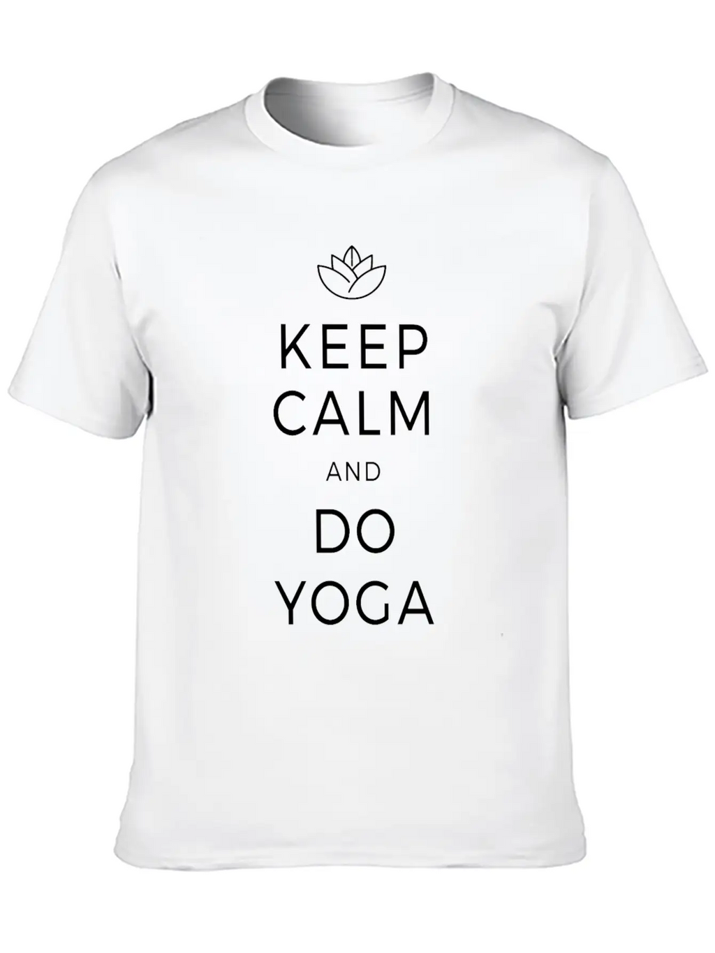 Keep Calm & Do Yoga Om Meditation Zen Mindfulness Unisex Casual T-Shirt – Clean Design For Daily Comfort