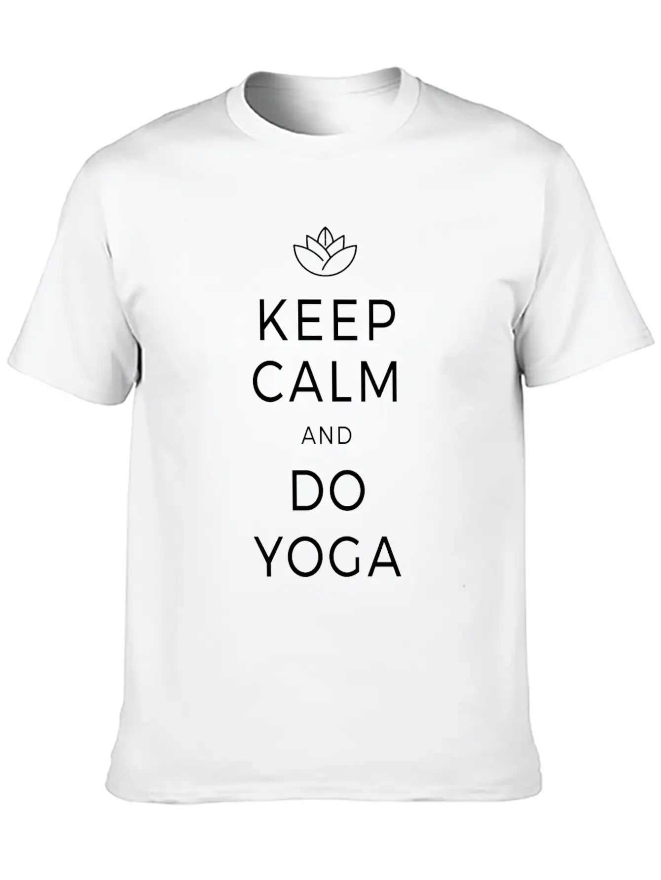 Keep Calm & Do Yoga Om Meditation Zen Mindfulness Unisex Casual T-Shirt – Clean Design For Daily Comfort