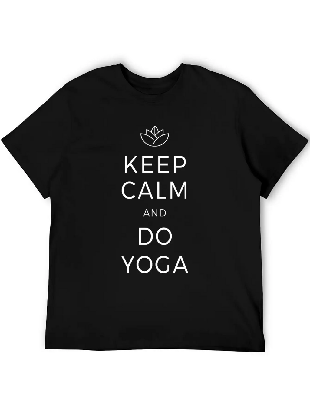 Keep Calm & Do Yoga Om Meditation Zen Mindfulness Unisex Casual T-Shirt – Clean Design For Daily Comfort