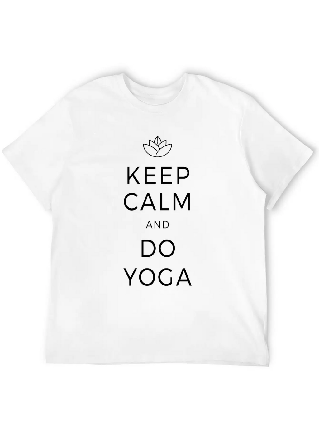 Keep Calm & Do Yoga Om Meditation Zen Mindfulness Unisex Casual T-Shirt – Clean Design For Daily Comfort