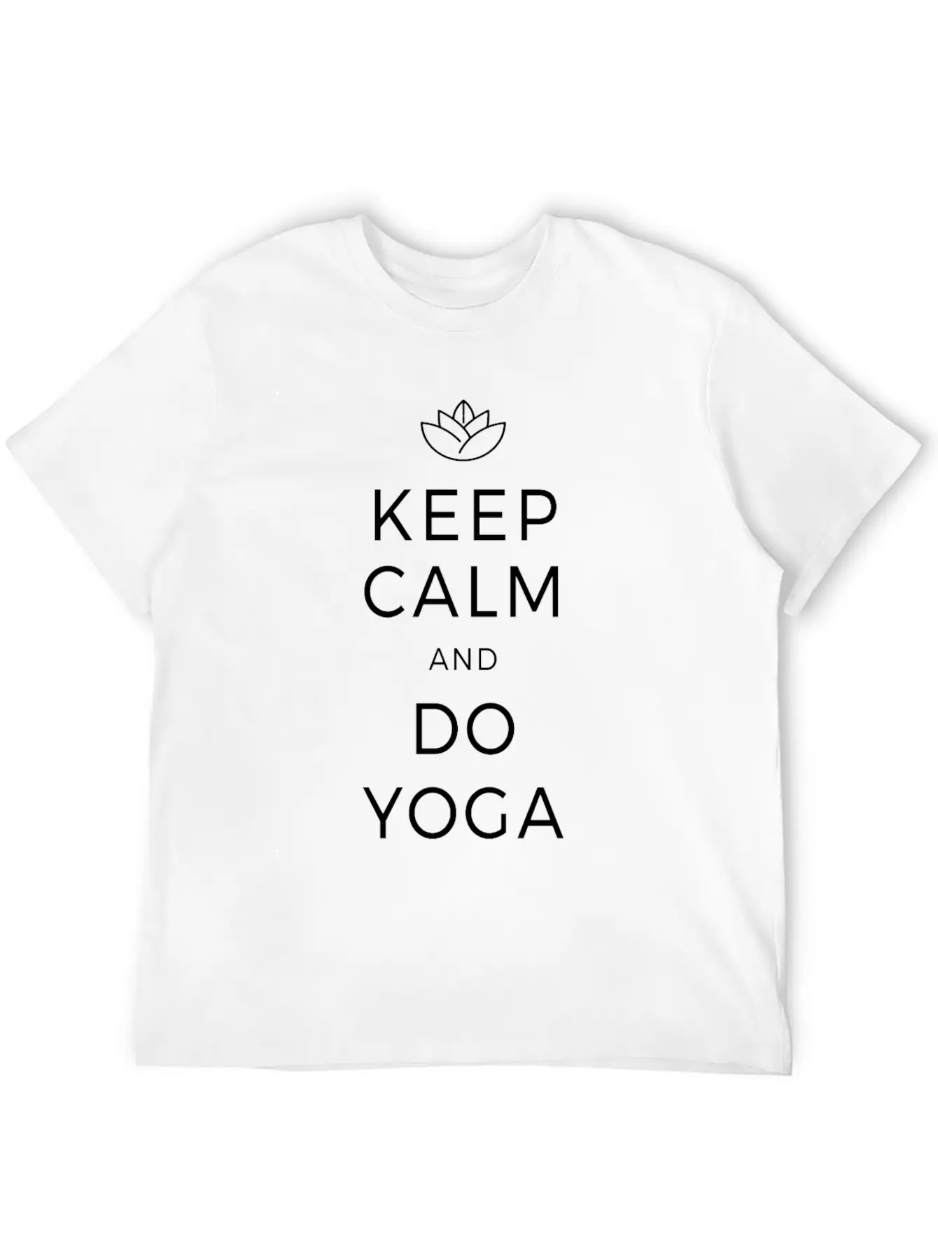 Keep Calm & Do Yoga Om Meditation Zen Mindfulness Unisex Casual T-Shirt – Clean Design For Daily Comfort
