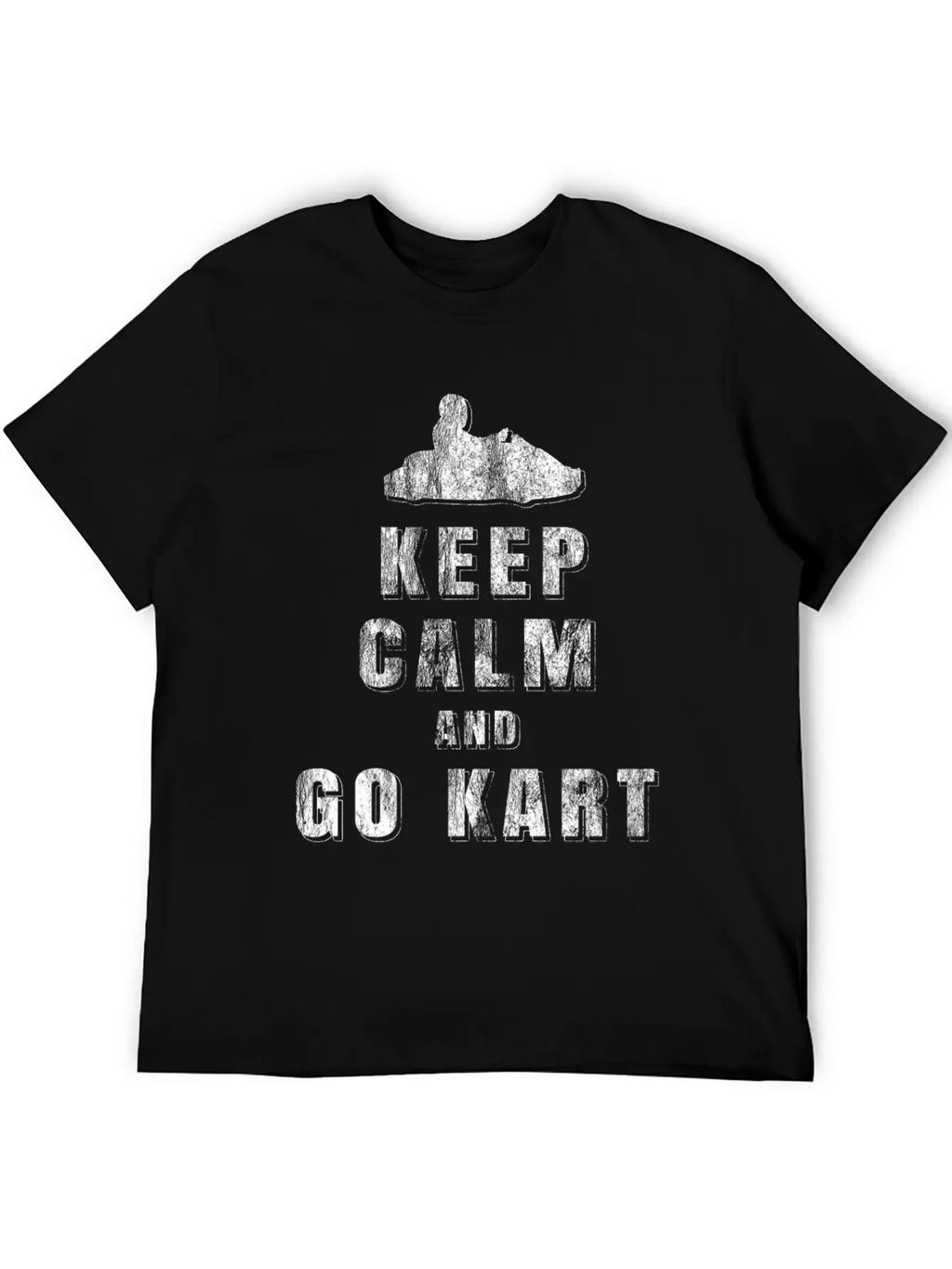 Keep Calm Go Kart Unisex Casual T-Shirt – Clean Design For Daily Comfort