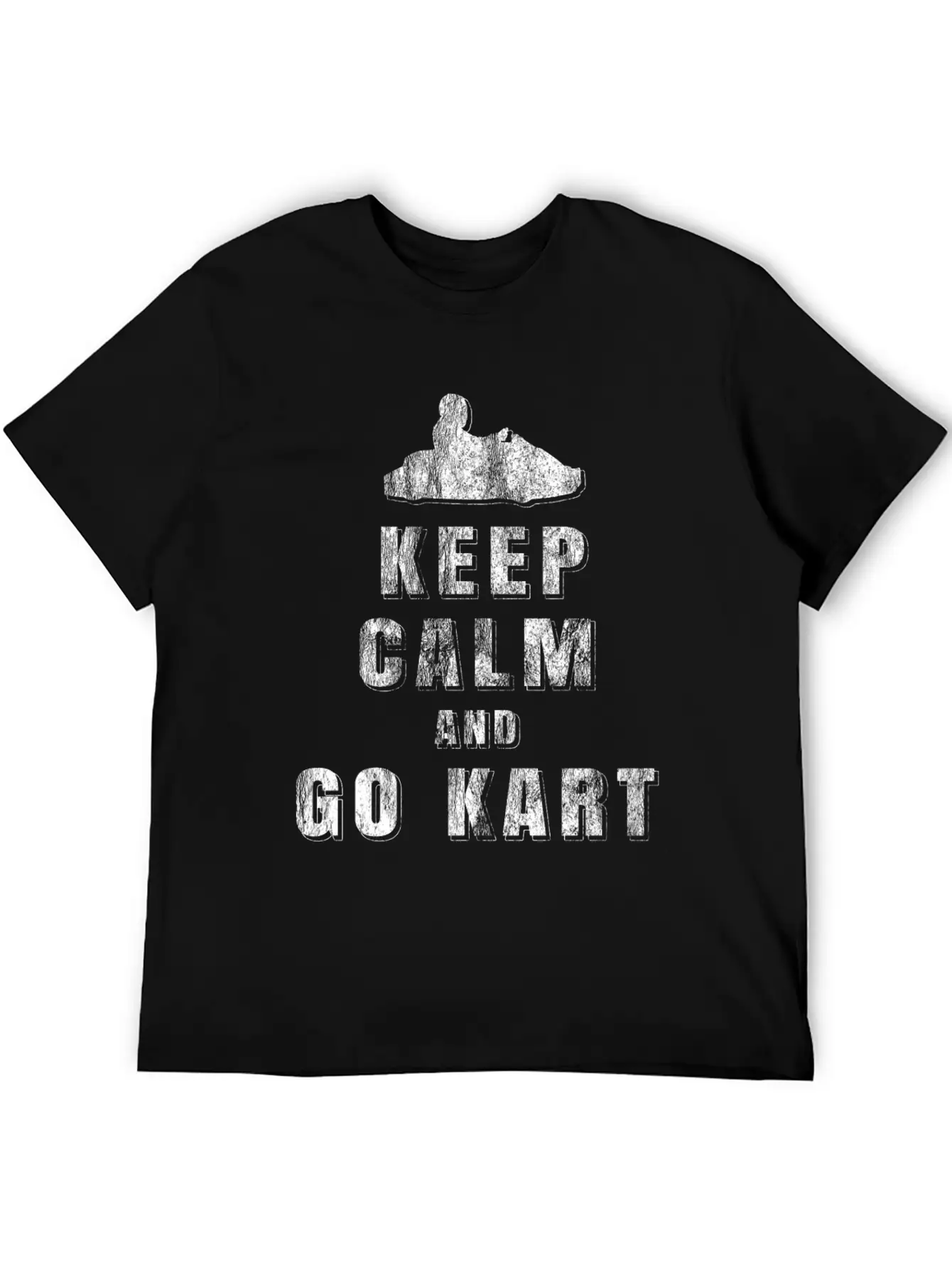 Keep Calm Go Kart Unisex Casual T-Shirt – Clean Design For Daily Comfort