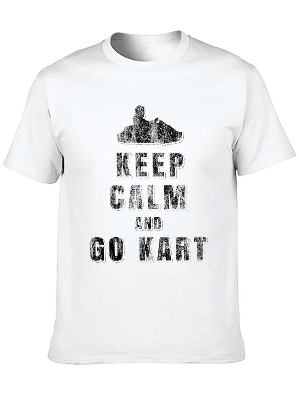 Keep Calm Go Kart Unisex Casual T-Shirt – Clean Design For Daily Comfort