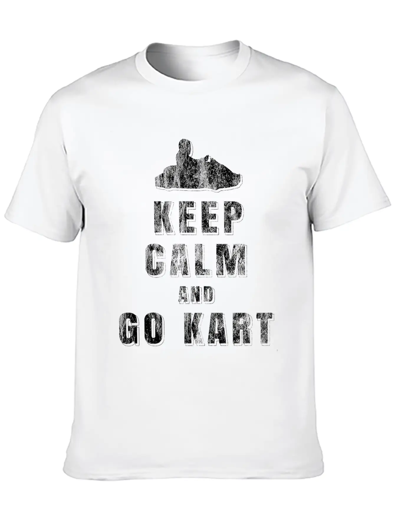 Keep Calm Go Kart Unisex Casual T-Shirt – Clean Design For Daily Comfort