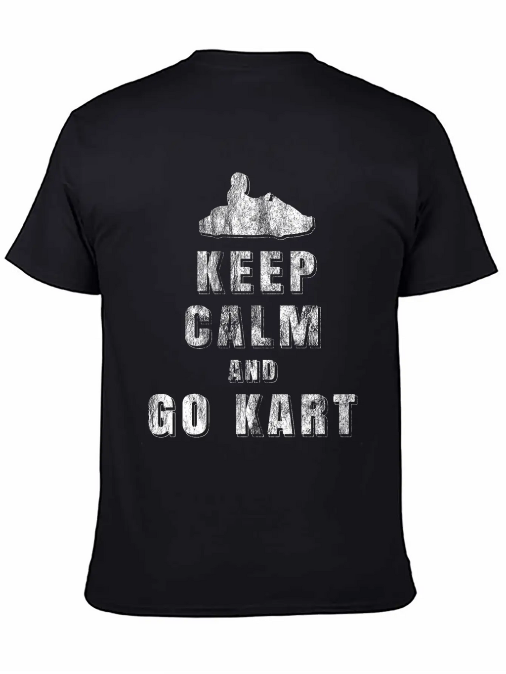 Keep Calm Go Kart Unisex Casual T-Shirt – Clean Design For Daily Comfort
