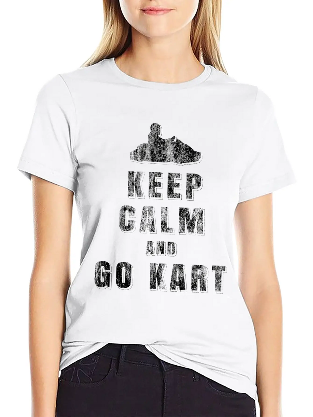 Keep Calm Go Kart Unisex Casual T-Shirt – Clean Design For Daily Comfort