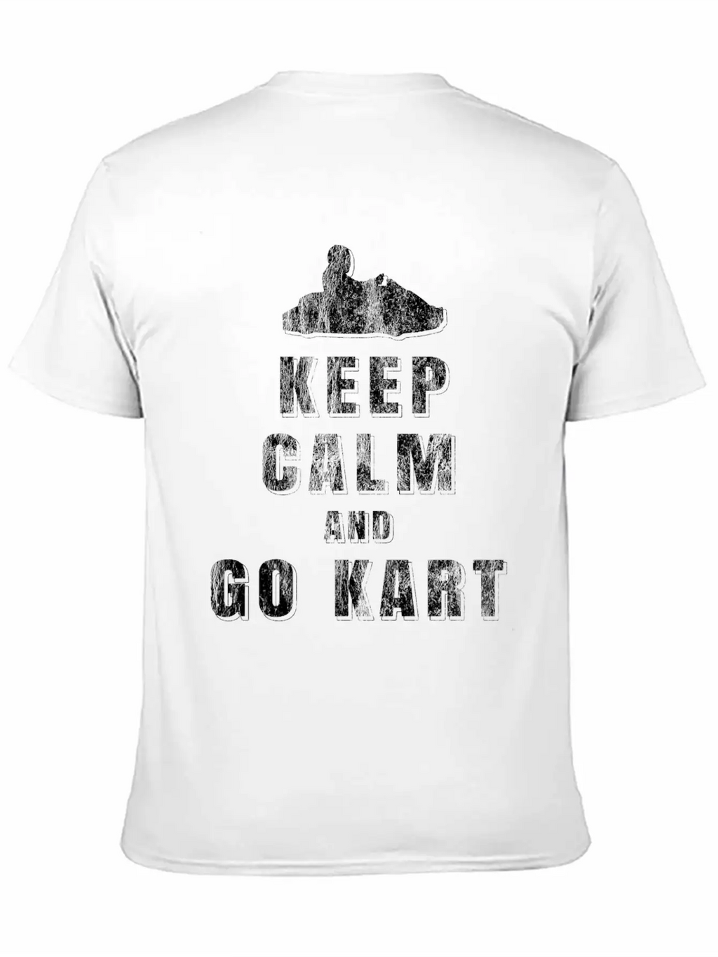 Keep Calm Go Kart Unisex Casual T-Shirt – Clean Design For Daily Comfort