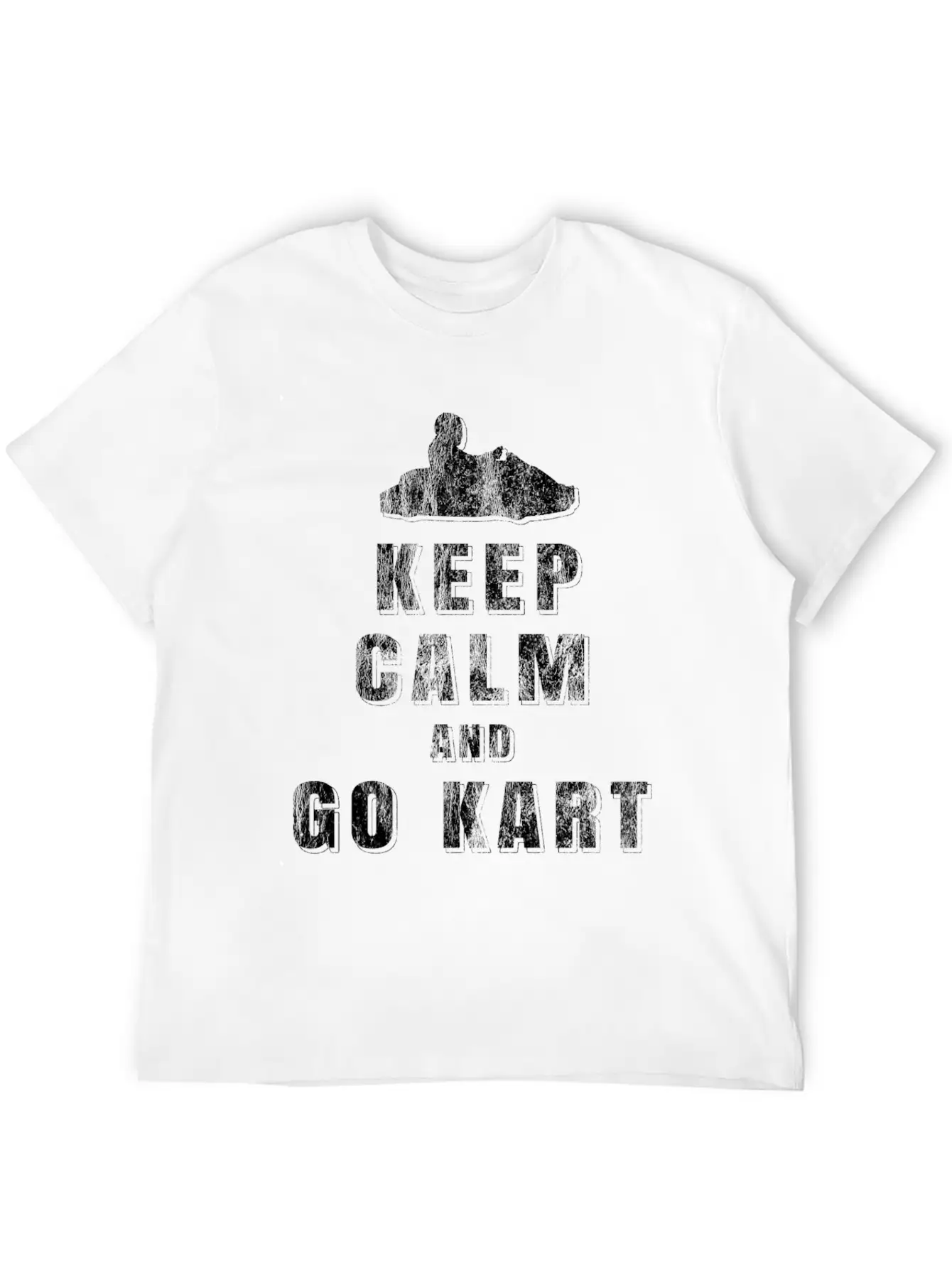 Keep Calm Go Kart Unisex Casual T-Shirt – Clean Design For Daily Comfort
