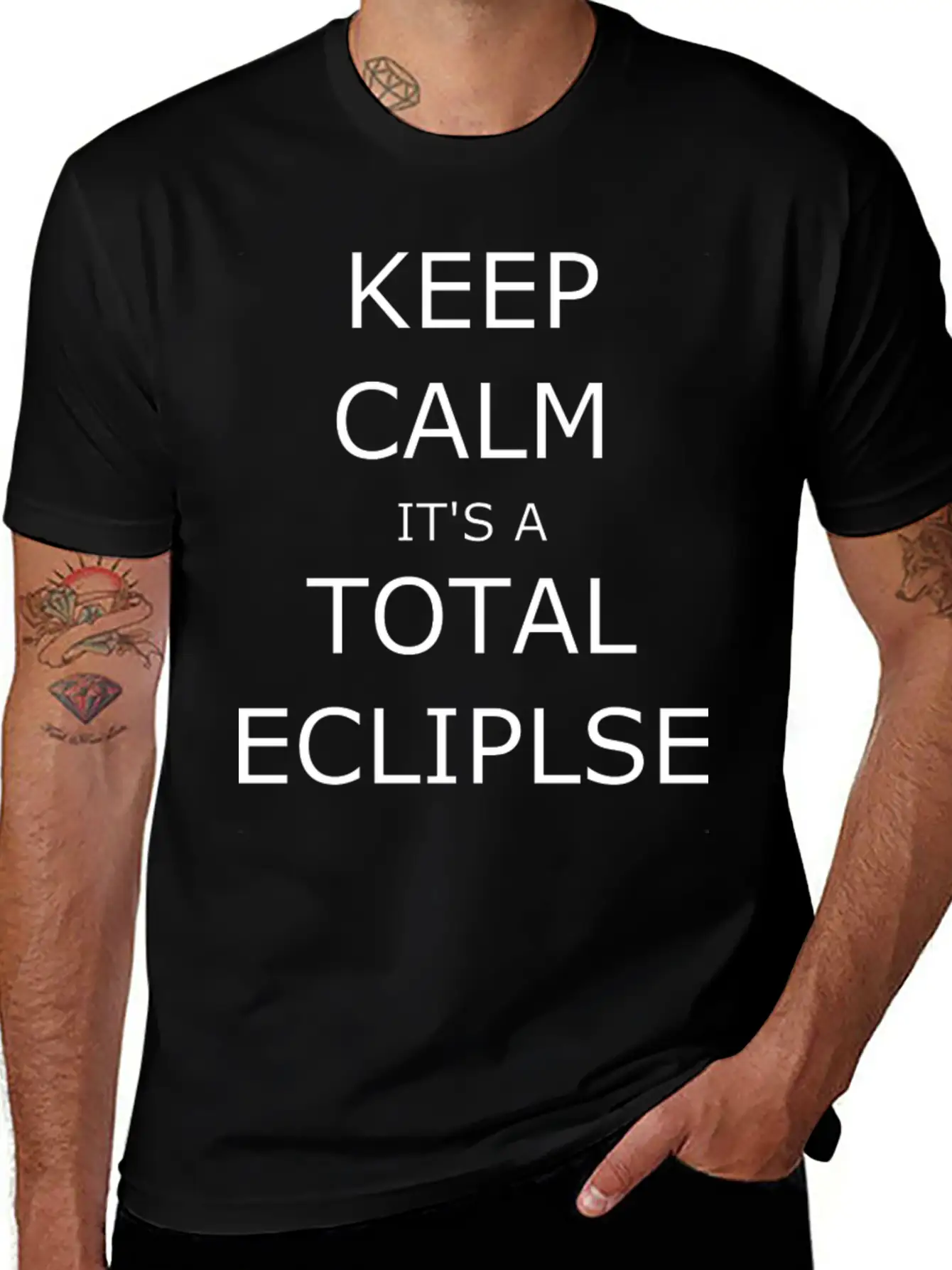 Keep Calm. It's An Eclipse Essential Unisex Summer Tee – Soft Cotton Casual Fit