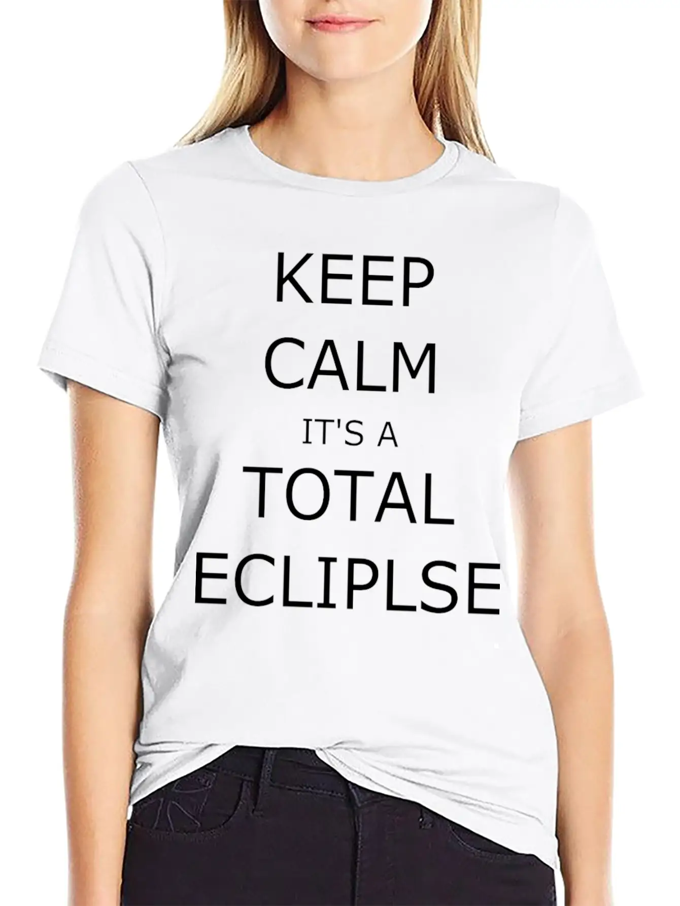 Keep Calm. It's An Eclipse Essential Unisex Summer Tee – Soft Cotton Casual Fit