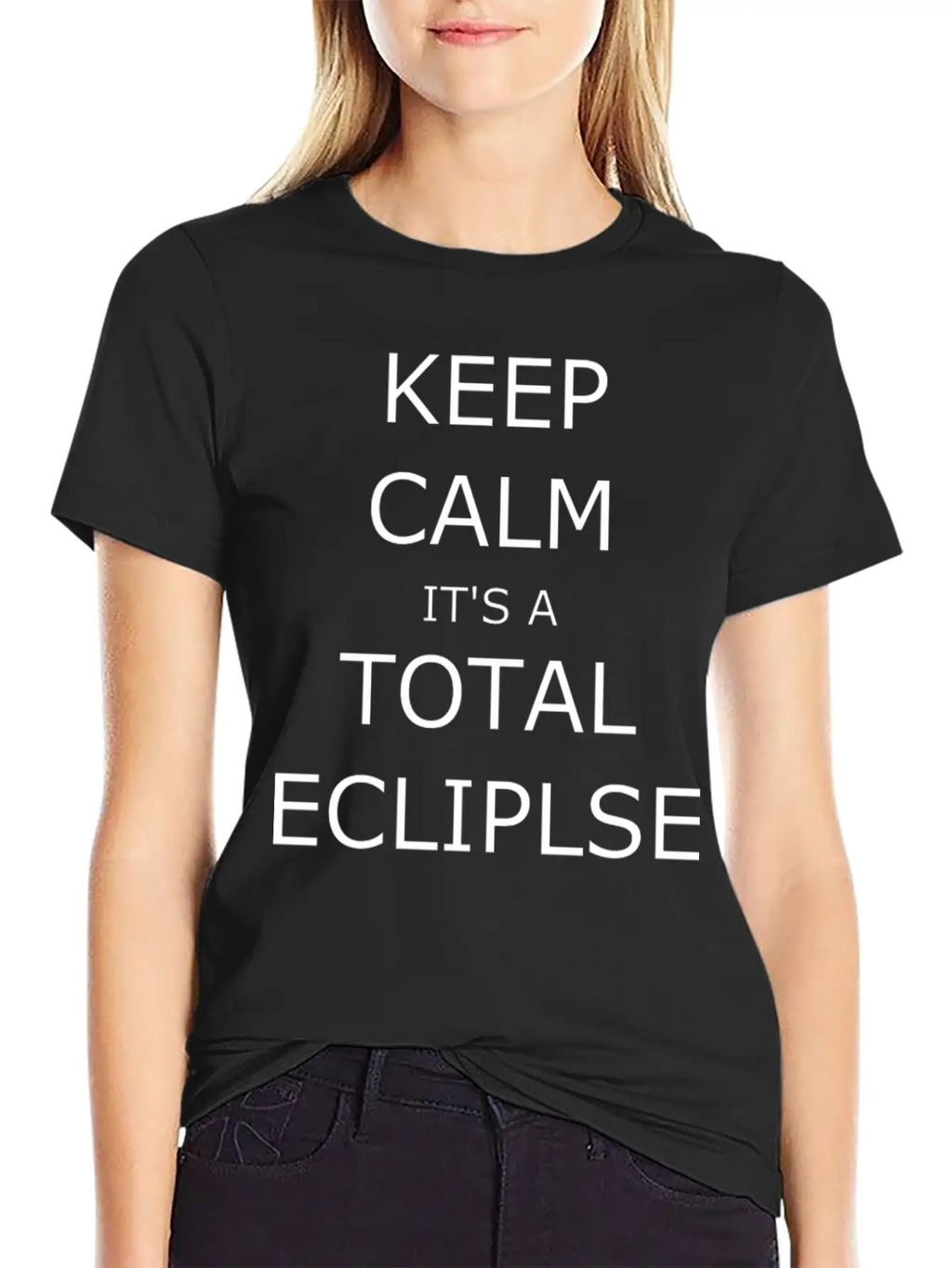 Keep Calm. It's An Eclipse Essential Unisex Summer Tee – Soft Cotton Casual Fit