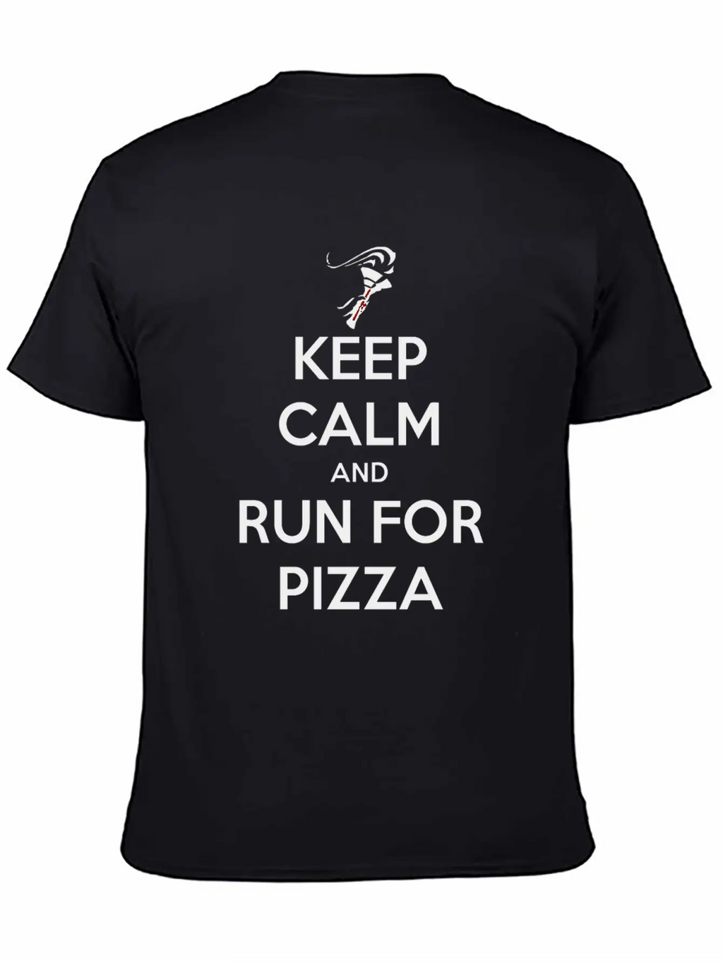 Keep Calm Pizza Run Breathable Soft Cotton T-Shirt – Timeless Casual Look