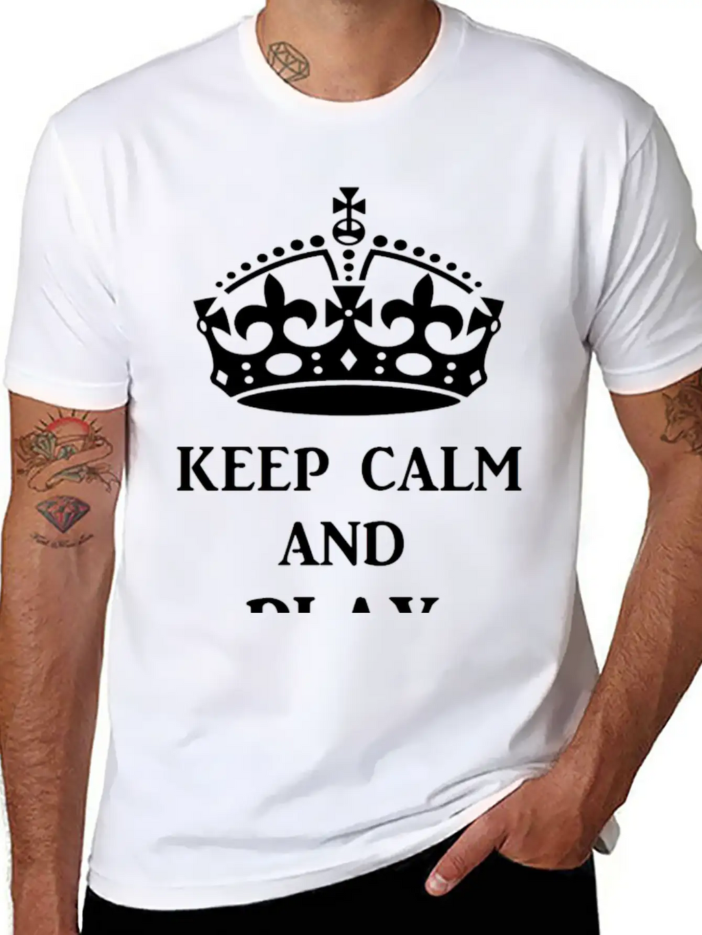 Keep Calm Play Ukulele Bl Timeless Short Sleeve Tee – Comfy And Minimalist Design