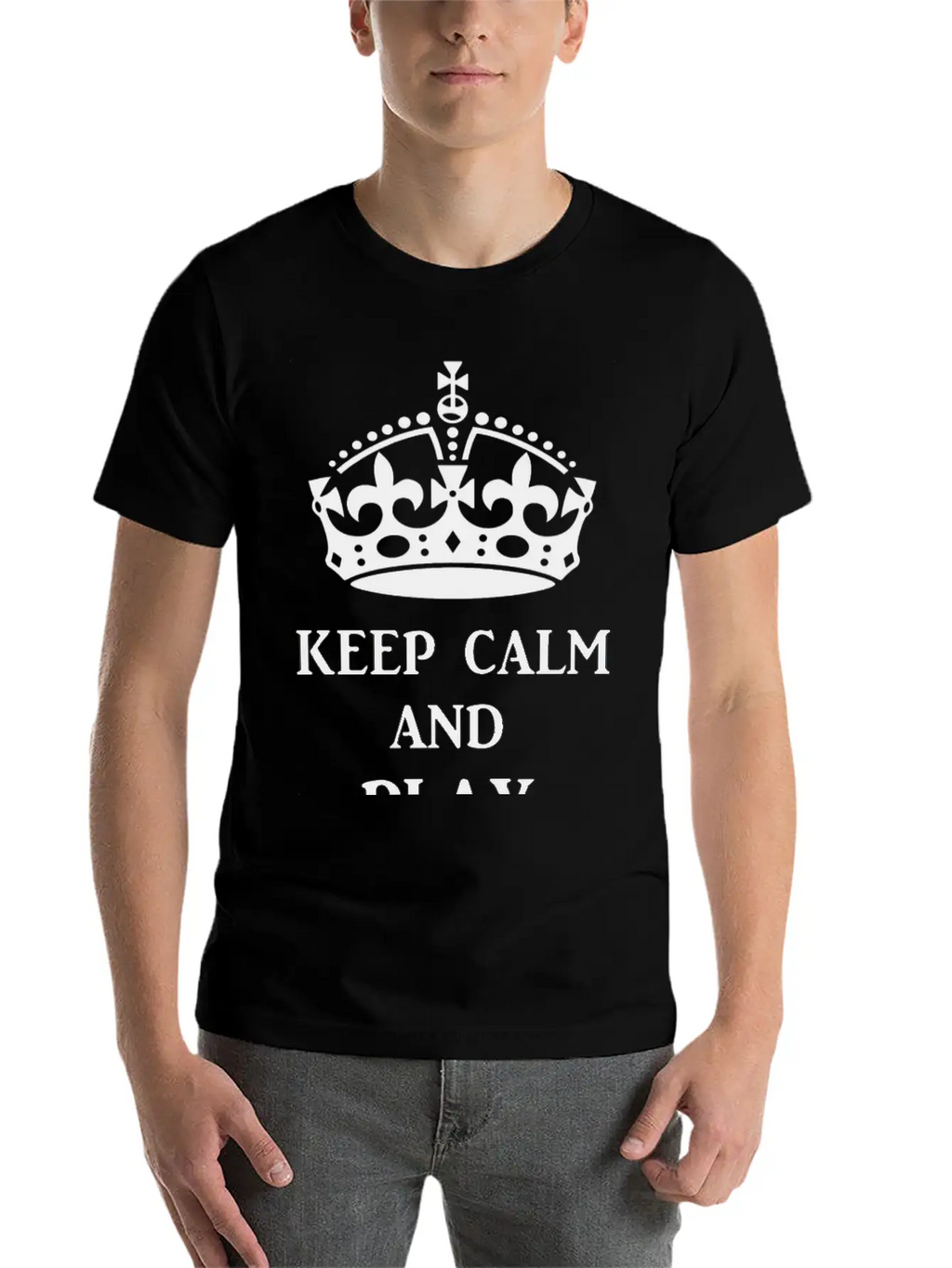Keep Calm Play Ukulele Bl Timeless Short Sleeve Tee – Comfy And Minimalist Design