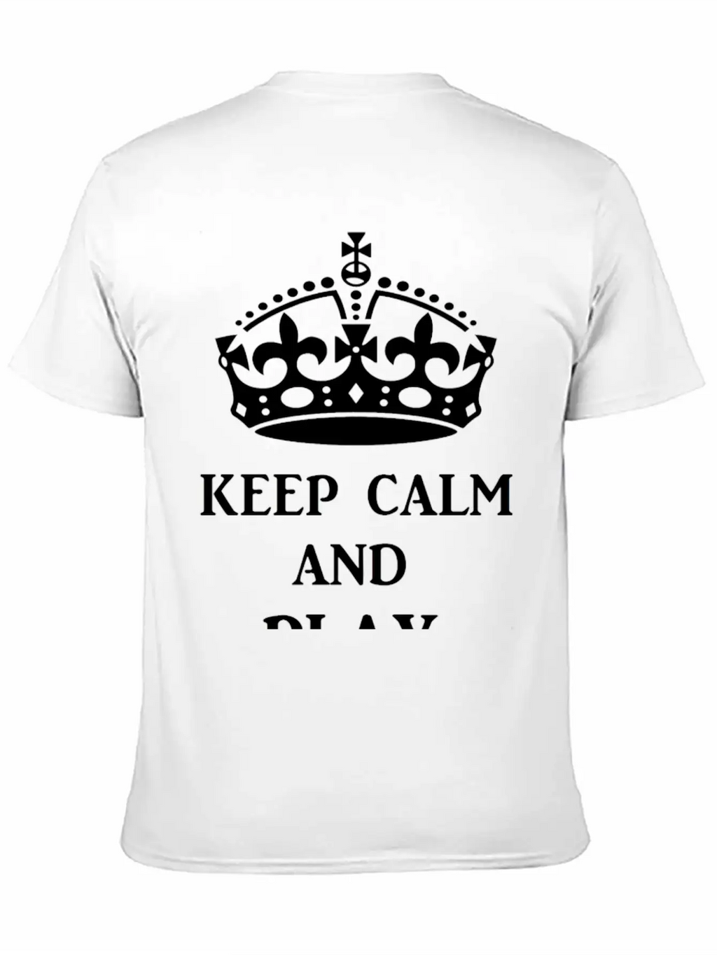 Keep Calm Play Ukulele Bl Timeless Short Sleeve Tee – Comfy And Minimalist Design