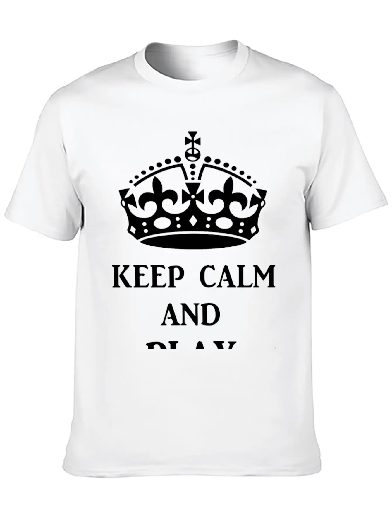 Keep Calm Play Ukulele Bl Timeless Short Sleeve Tee – Comfy And Minimalist Design