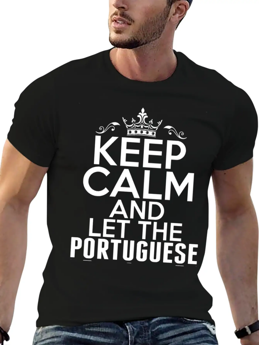 Keep Calm Portuguese Girl Handle It Timeless Short Sleeve Tee – Comfy And Minimalist Design
