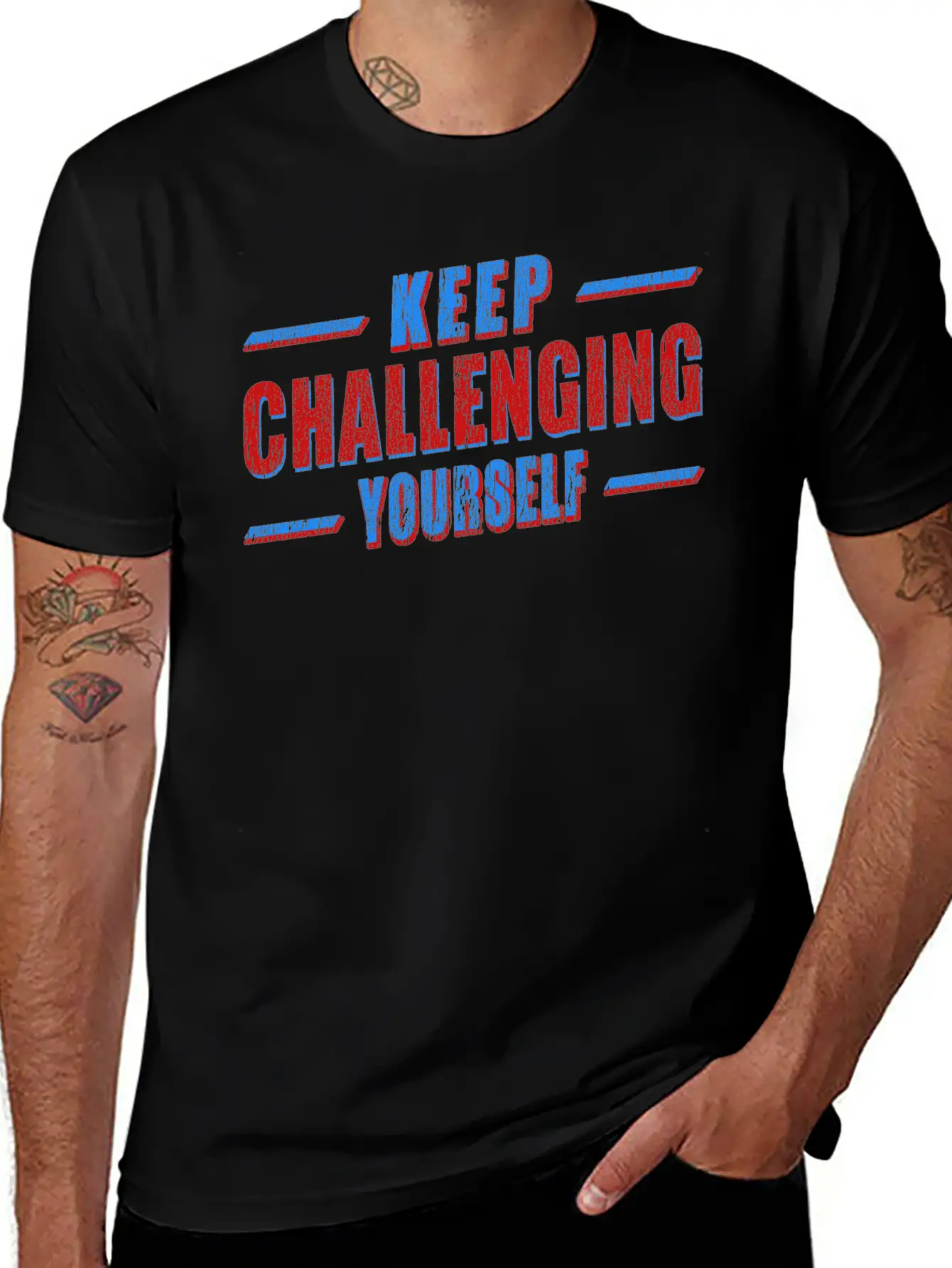 Keep Challenging Yourself Classic Cotton Tee – Unisex Comfort For Any Season