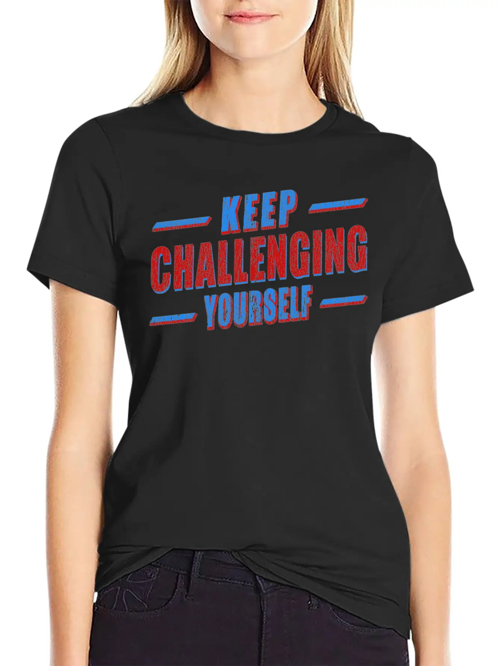 Keep Challenging Yourself Classic Cotton Tee – Unisex Comfort For Any Season